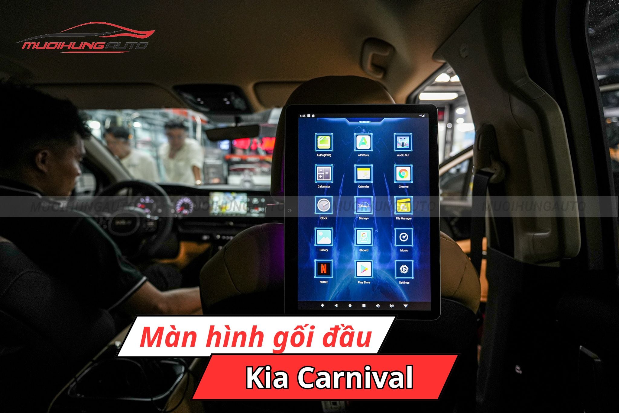 Màn hình gối đầu cho xe Kia Carnival