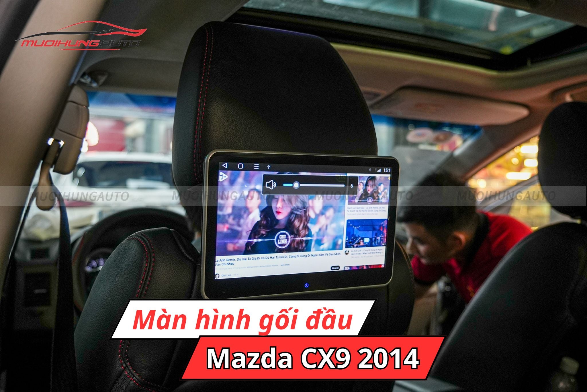 Màn hình gối đầu Mazda CX9 2014