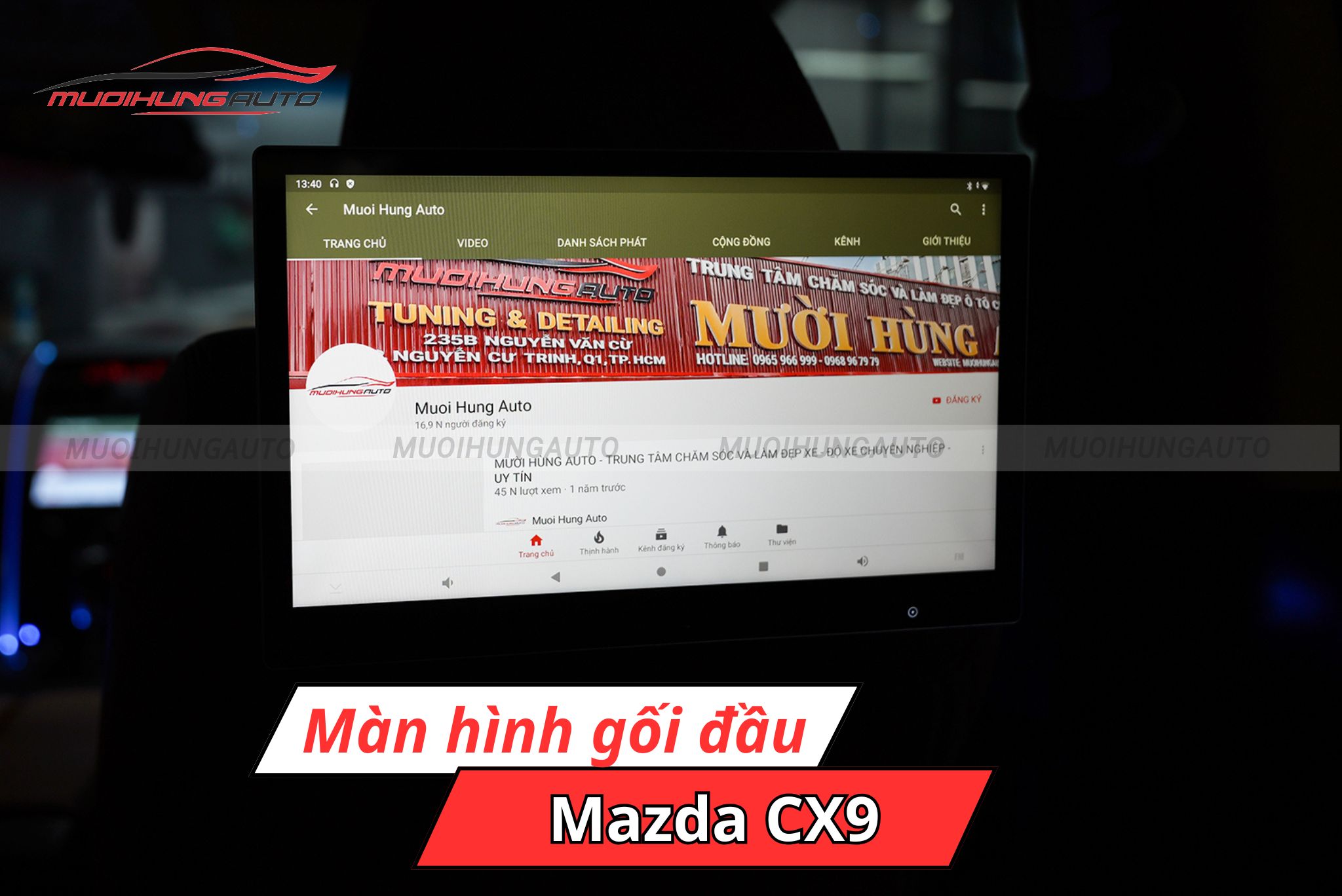 Màn hình gối đầu Mazda CX9