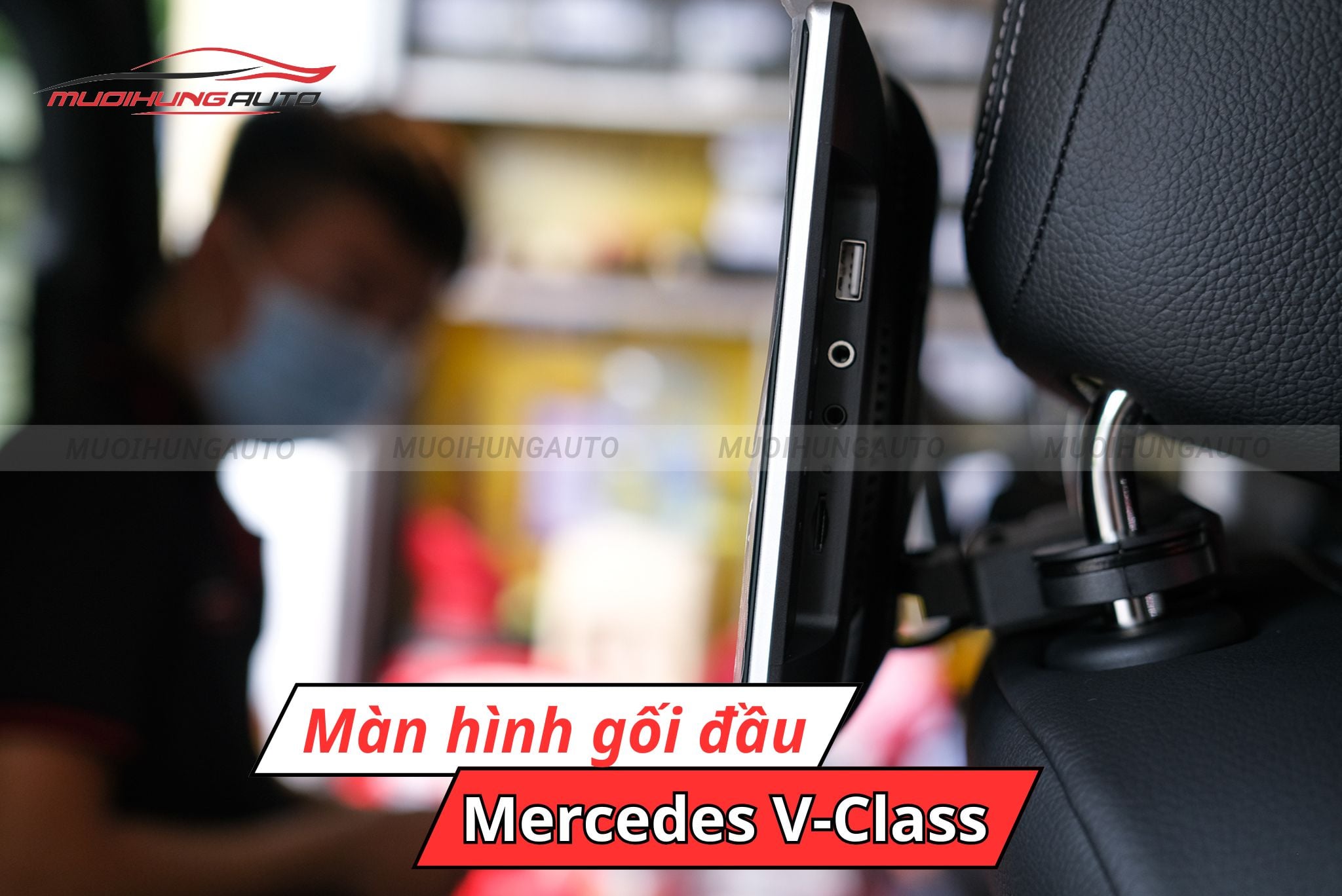 Màn hình gối đầu Mercedes V-Class