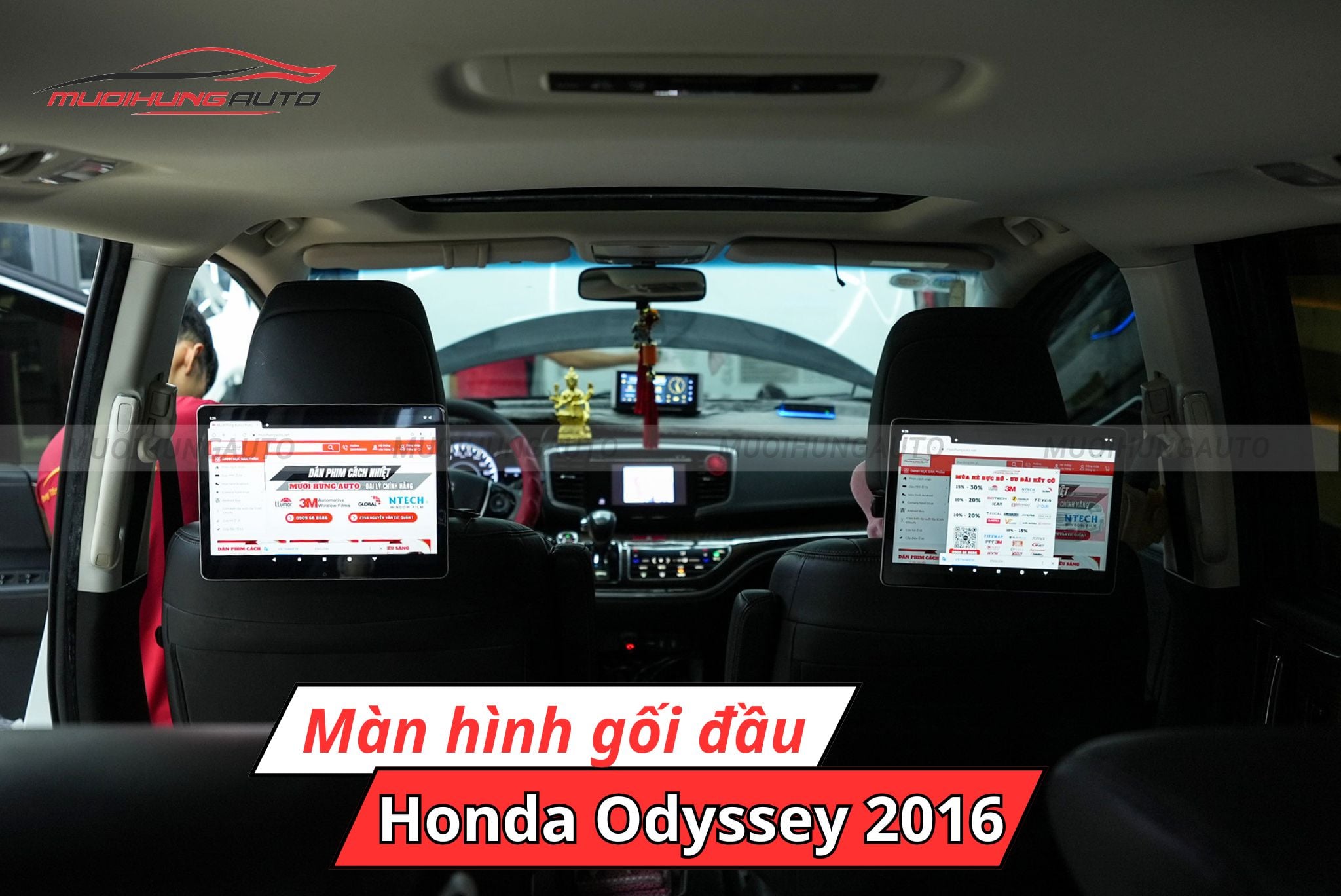 Màn hình gối đầu ô tô Honda Odyssey 2016