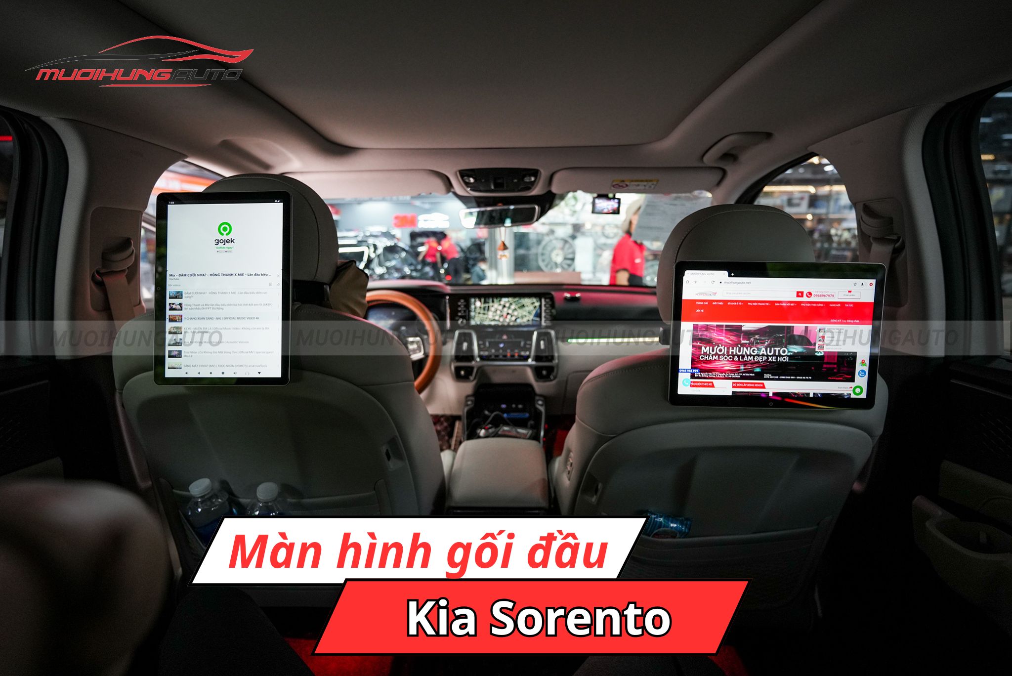 Màn hình gối đầu ô tô Kia Sorento