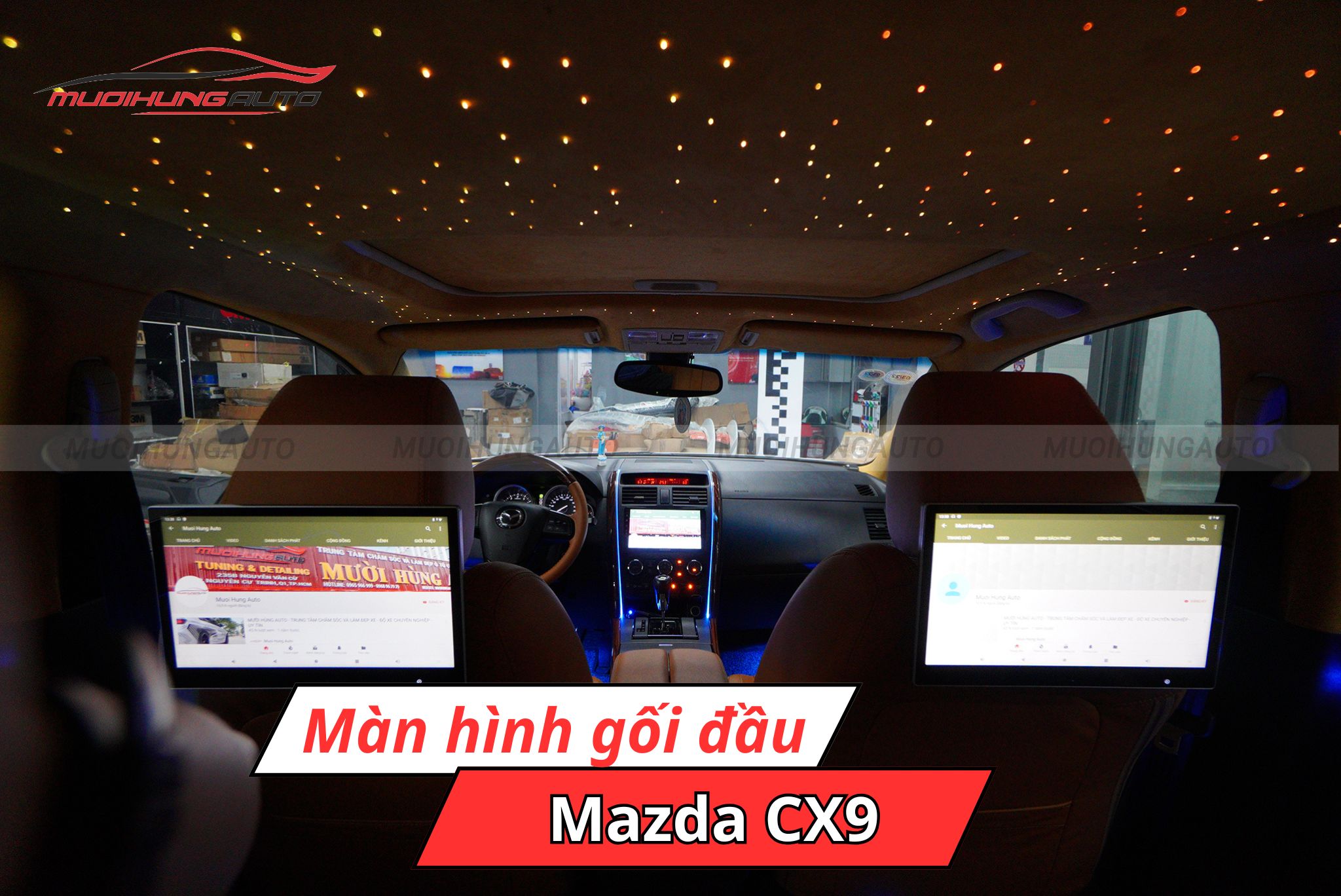 Màn hình gối đầu ô tô Mazda CX9