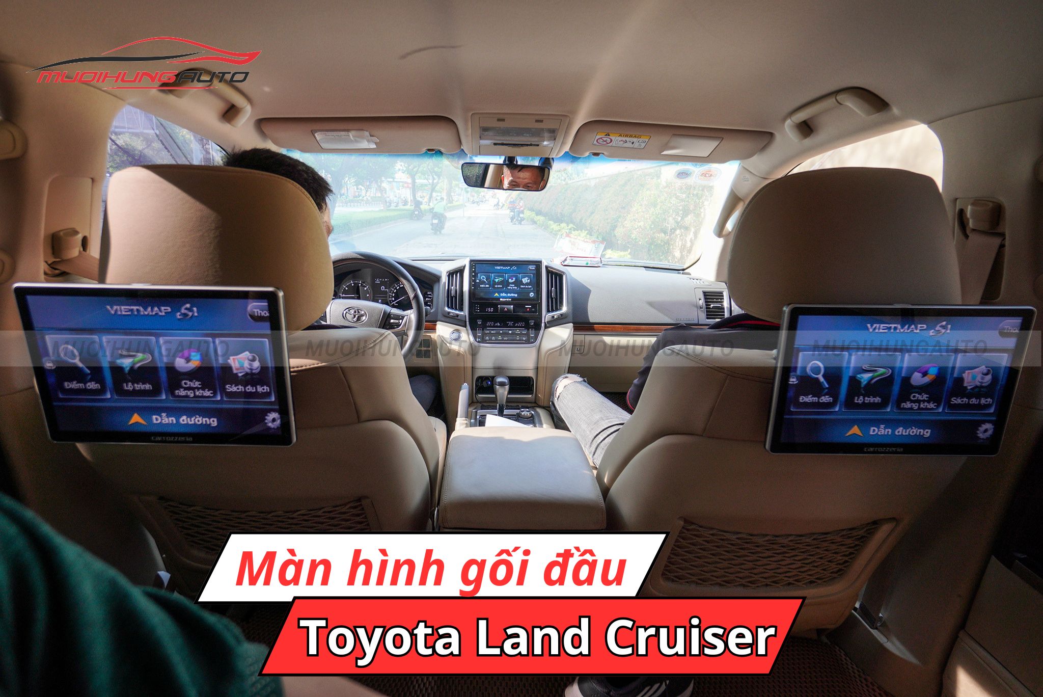 Màn hình gối đầu ô tô Toyota Land Cruiser