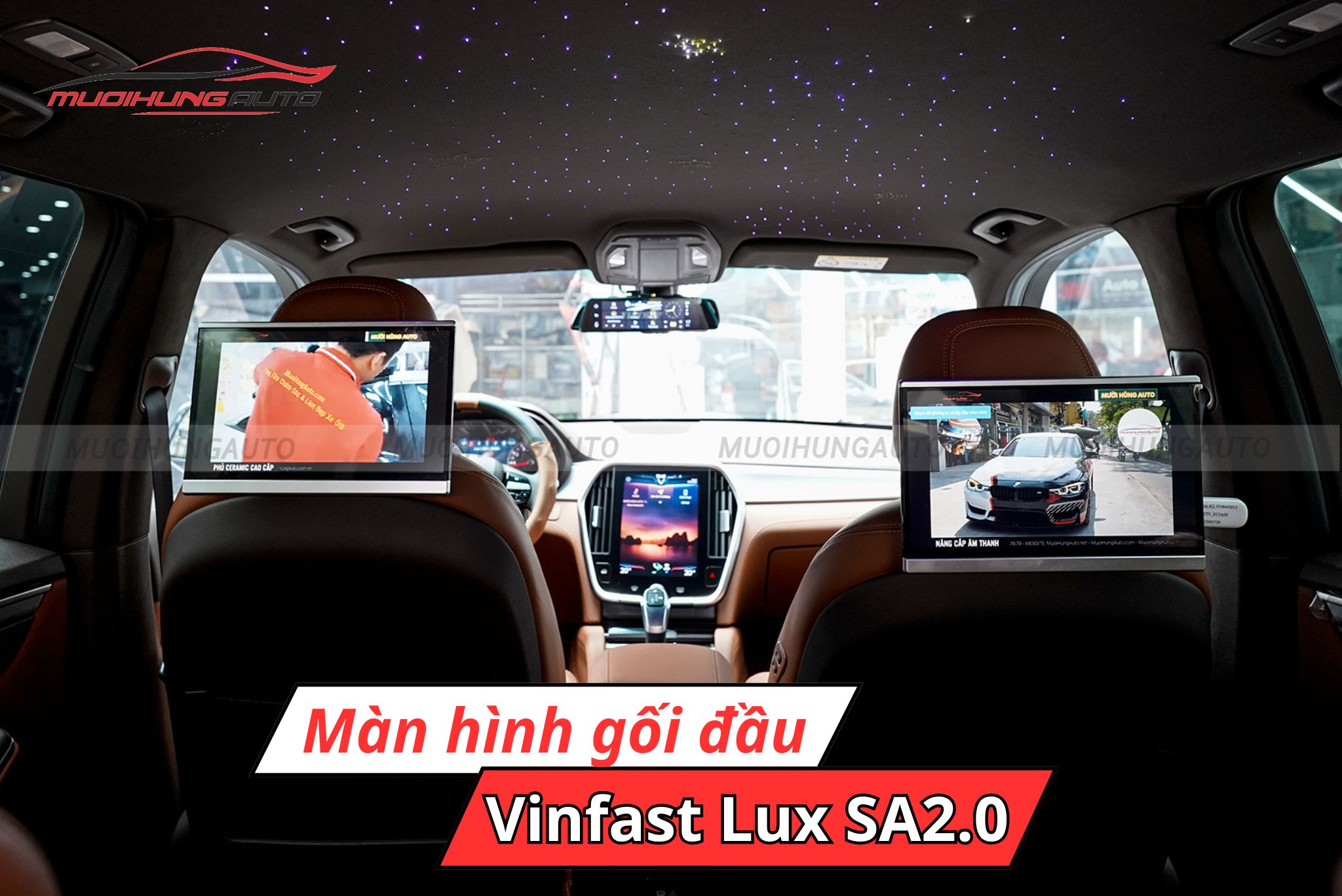 Màn hình gối đầu ô tô Vinfast Lux SA2.0