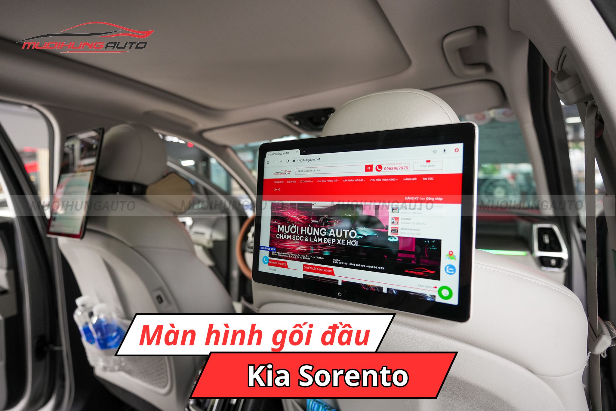 Màn hình gối đầu xe Kia Sorento