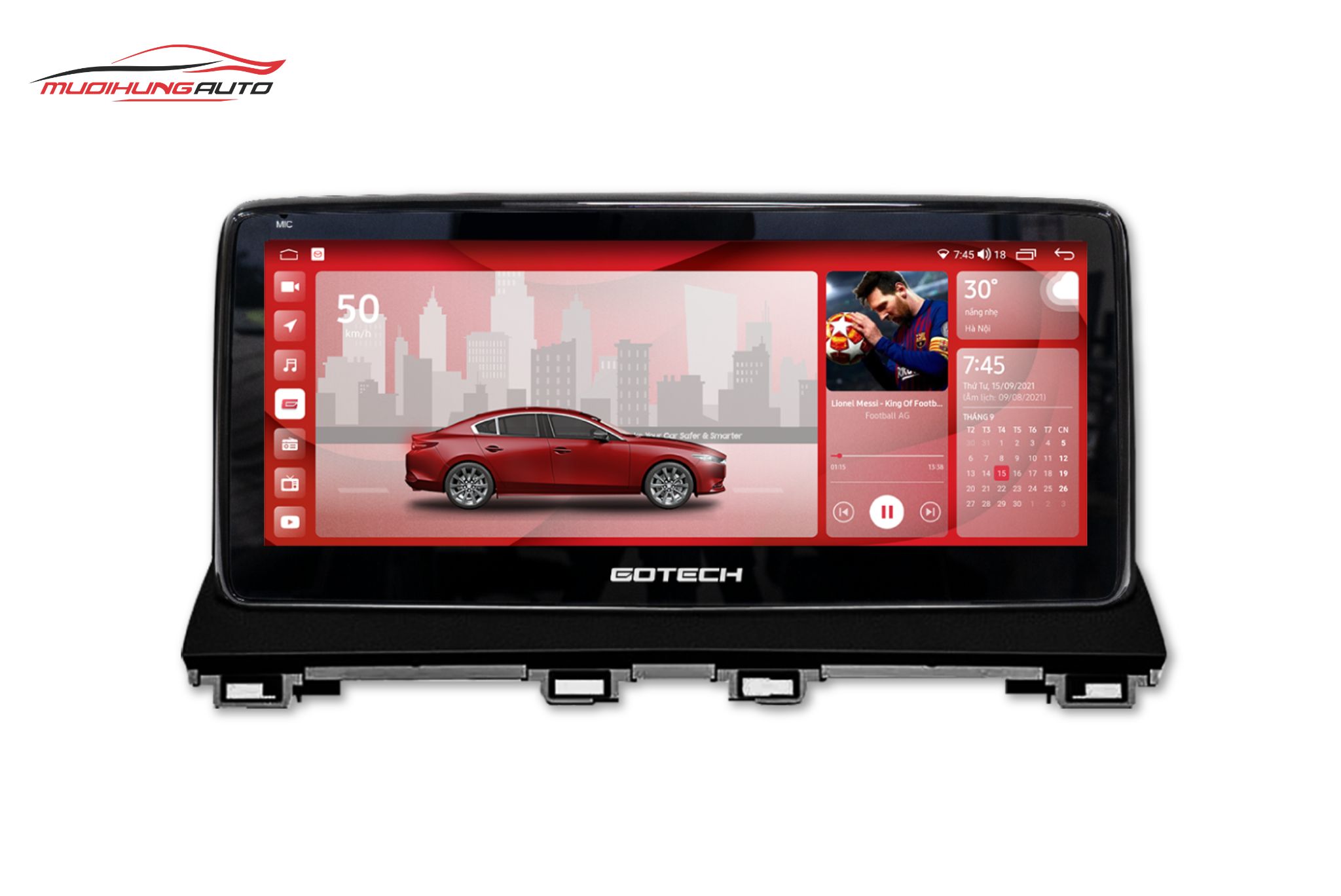 Màn hình Gotech cho xe Mazda 6 2017