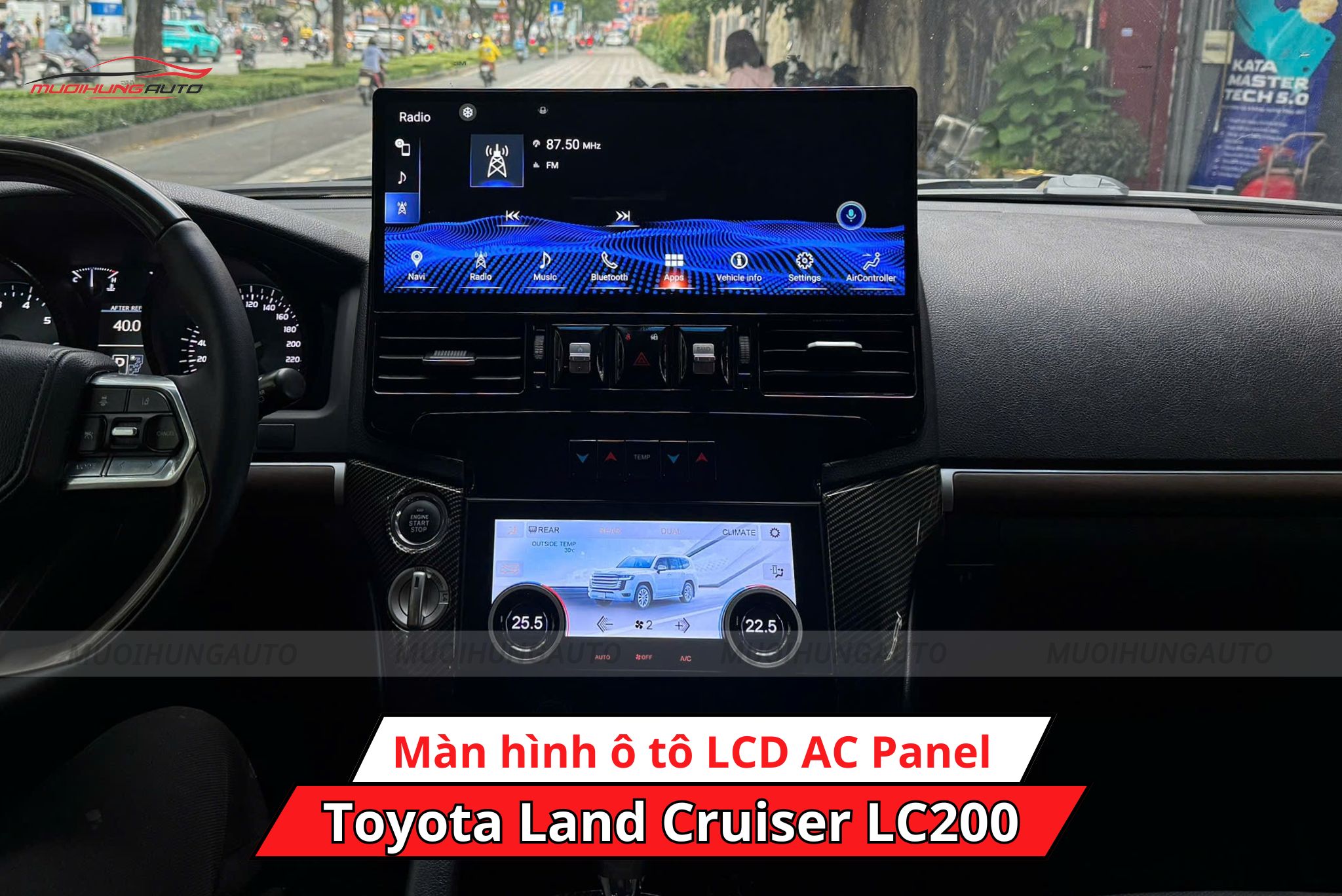 Màn hình LCD AC Panel cho xe Toyota Land Cruiser LC200