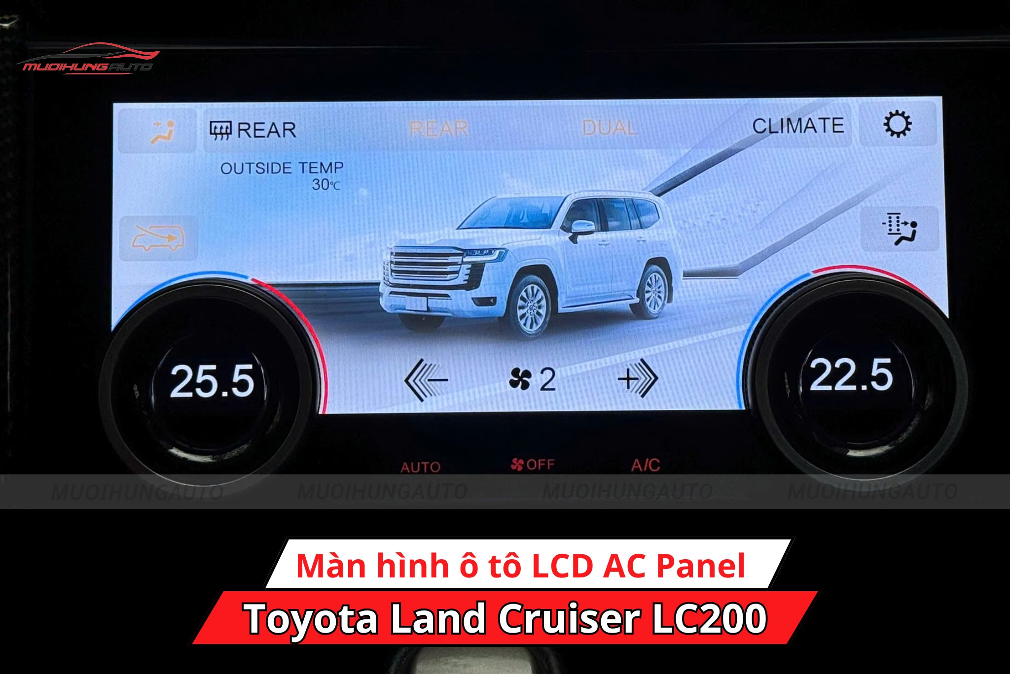 Màn hình LCD AC Panel Toyota Land Cruiser LC200