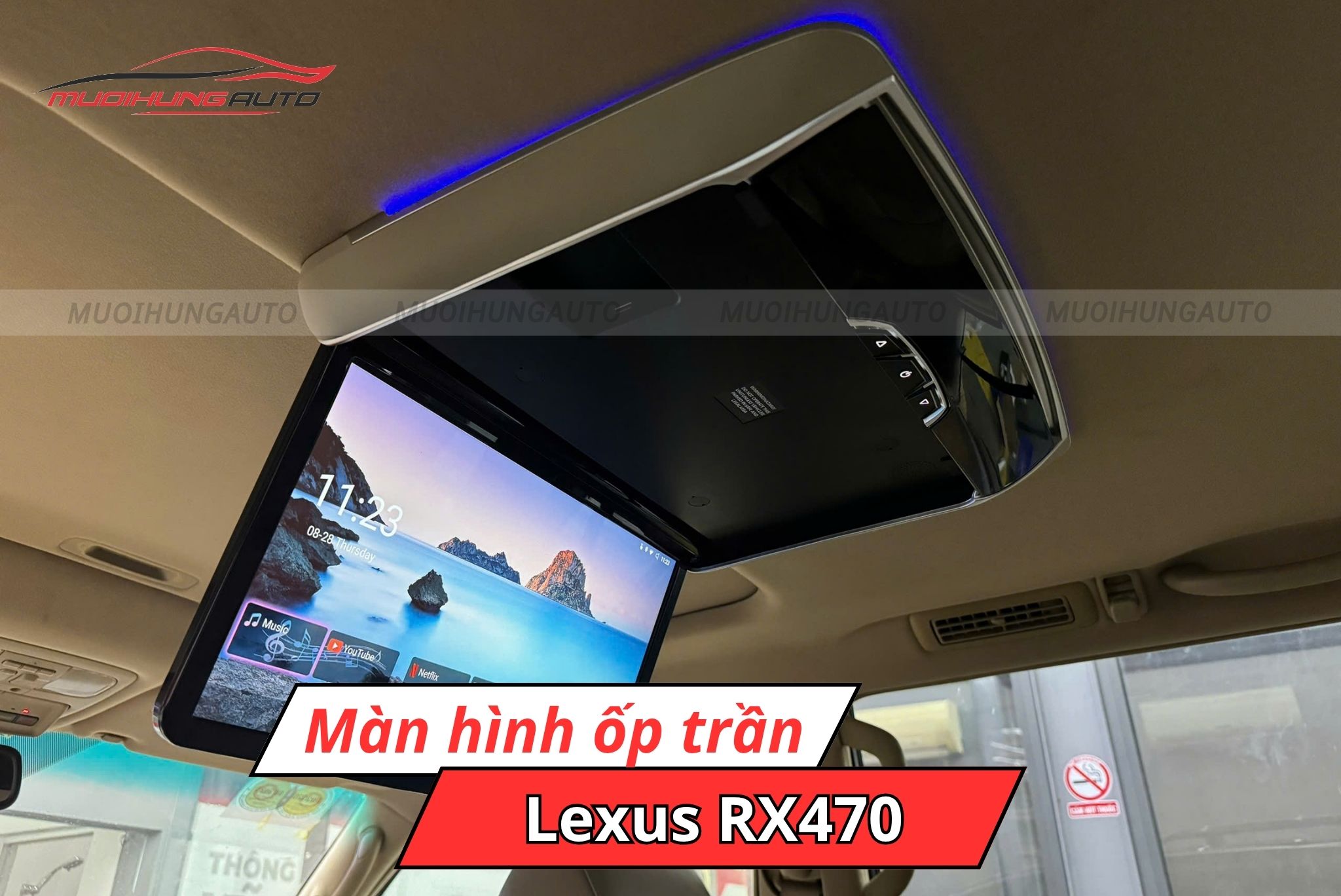Màn hình ốp trần cho ô tô Lexus RX470