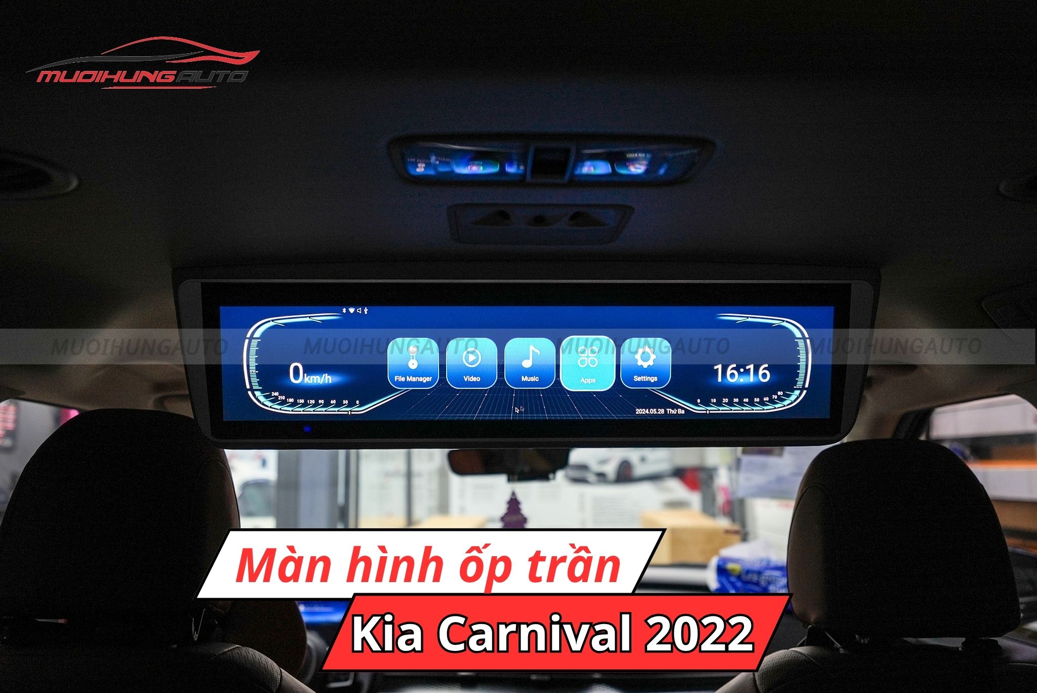 Màn hình ốp trần cho xe Kia Carnival 2022