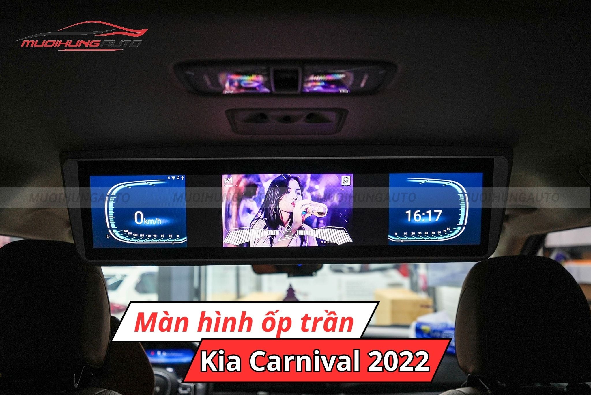 Màn hình ốp trần Kia Carnival 2022