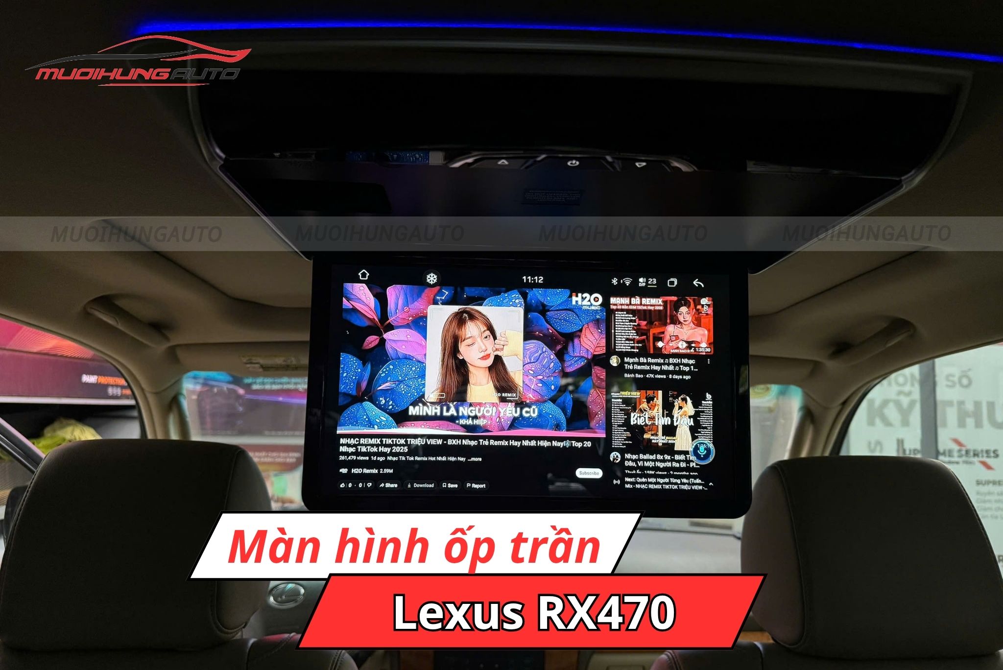 Màn hình ốp trần Lexus RX470