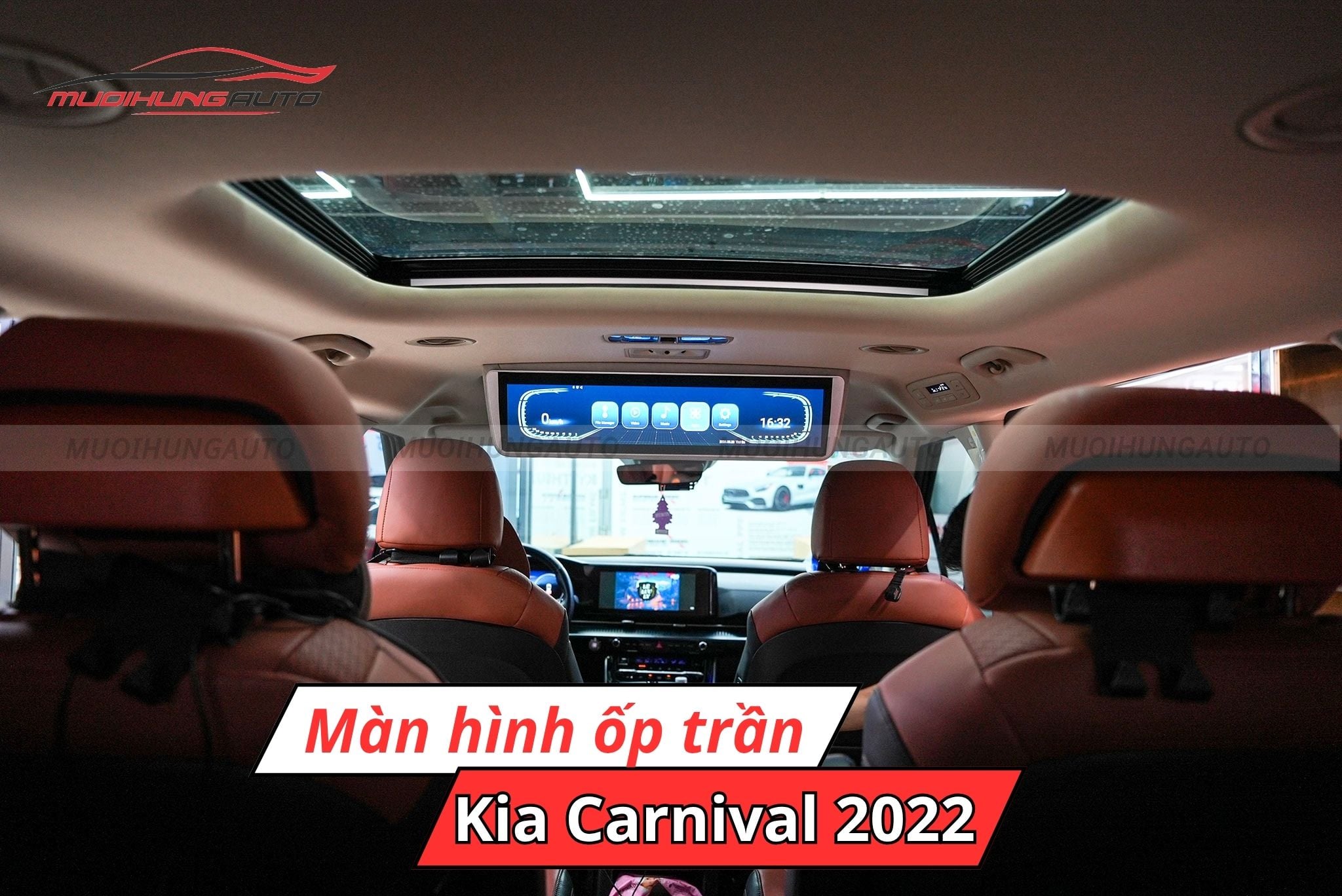 Màn hình ốp trần ô tô Kia Carnival 2022