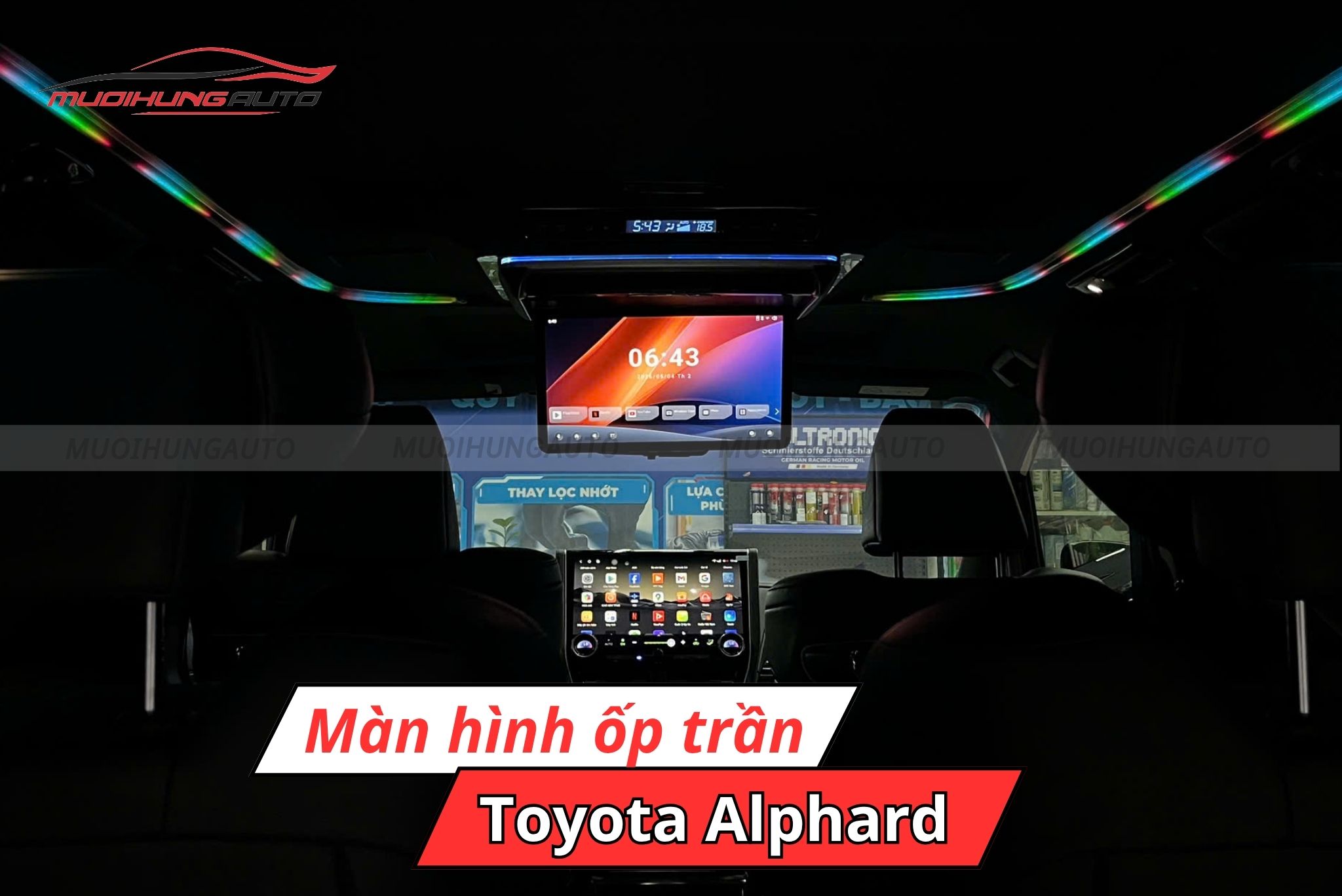 Màn hình ốp trần ô tô Toyota Alphard