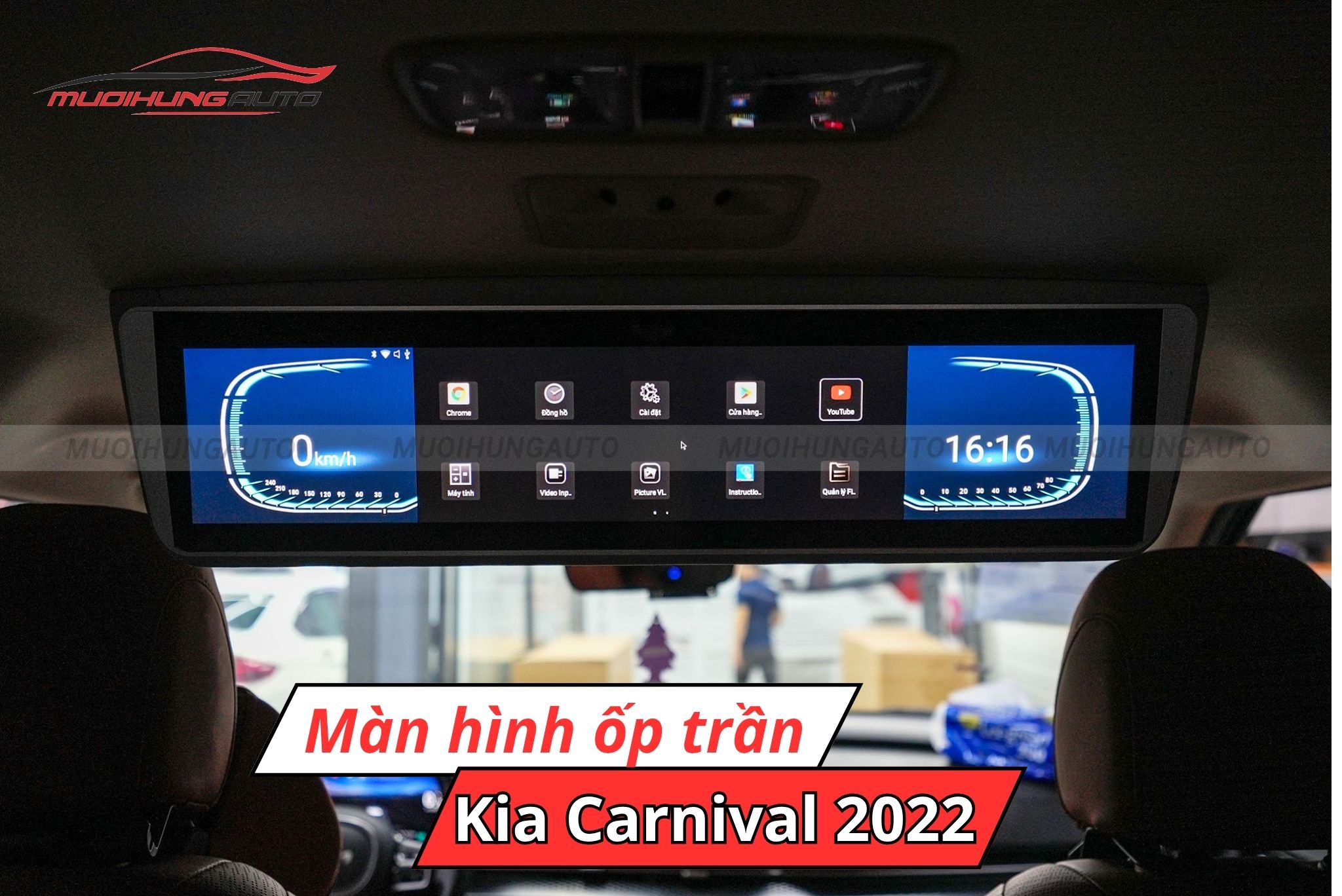 Màn hình ốp trần xe ô tô Kia Carnival 2022