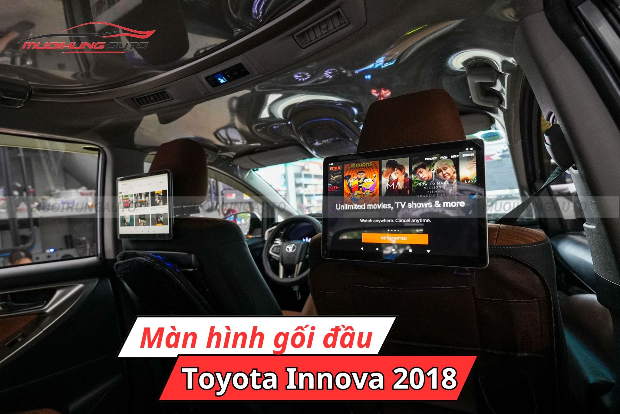 Màn hình tựa đầu ô tô Toyota Innova 2018