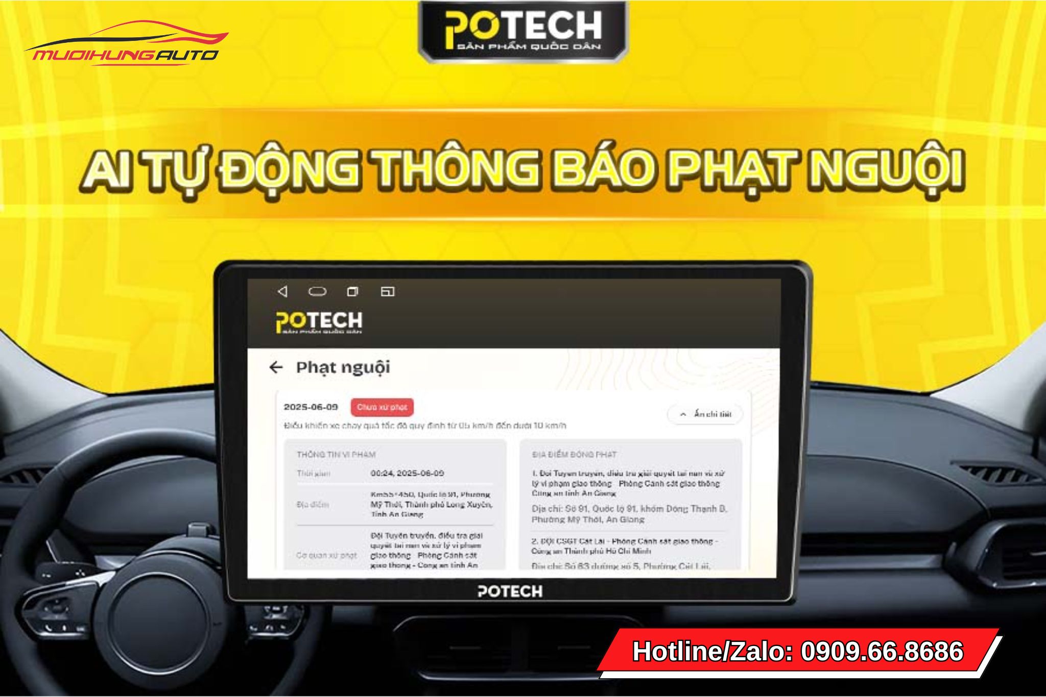 Màn hình xe hơi Potech PX9