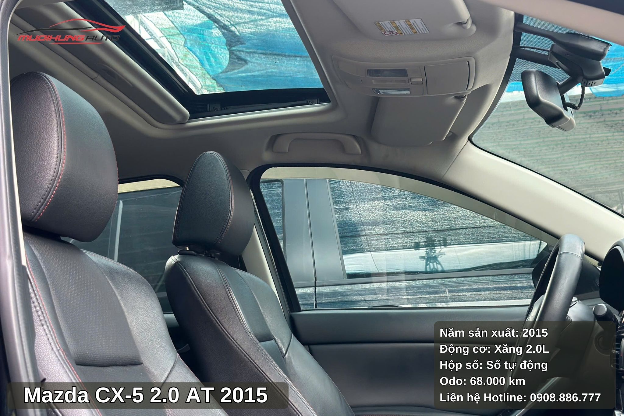 Mazda CX-5 2.0 AT 2015 được thiết kế với cửa sổ trời