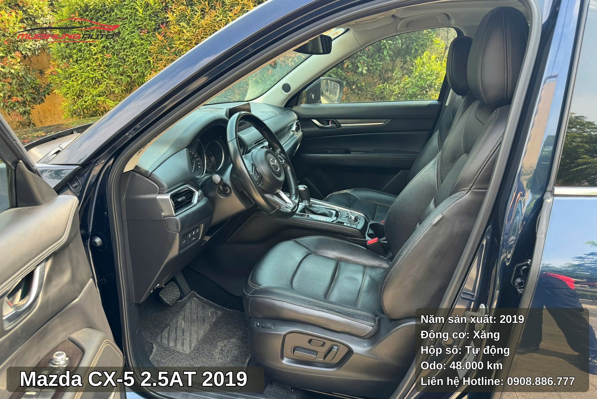 Mazda CX-5 2.5AT 2019 được trang bị ghế da chỉnh điện cao cấp