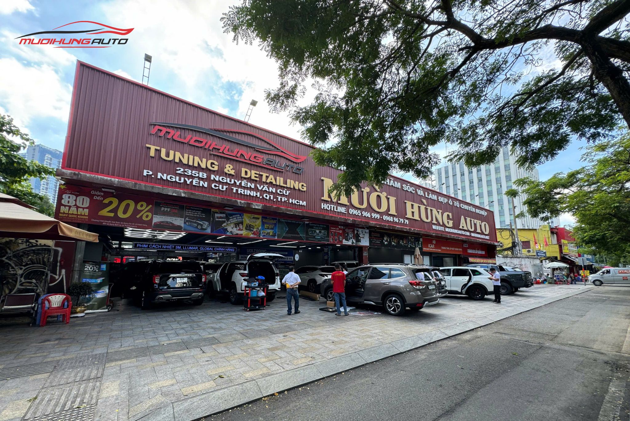 Mười Hùng Auto - Địa chỉ đánh bóng xe ô tô Vinfast LUX SA2.0 uy tín
