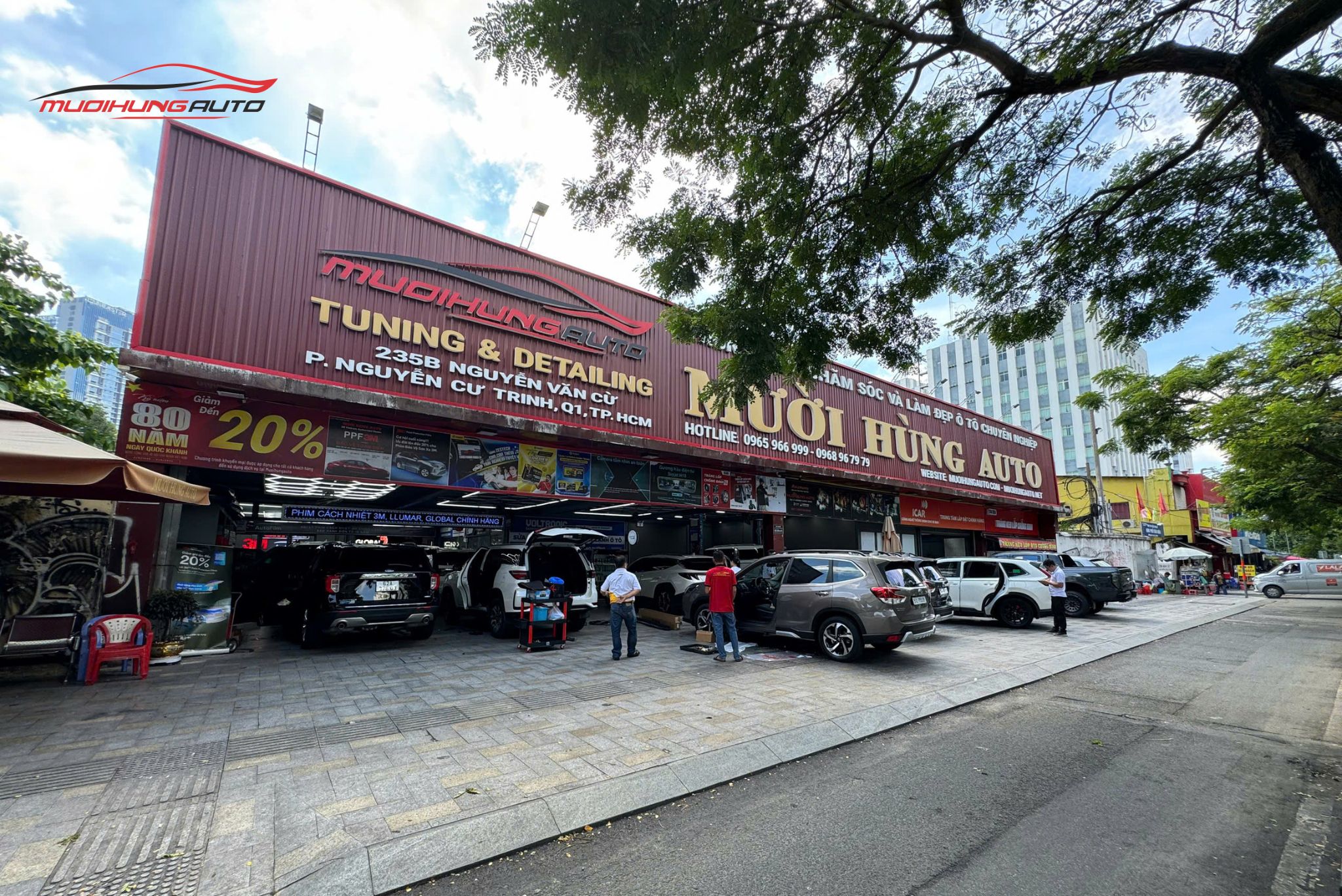 Mười Hùng Auto - Địa chỉ lắp gương chiếu hậu điện tử Azcam G1 MAX uy tín