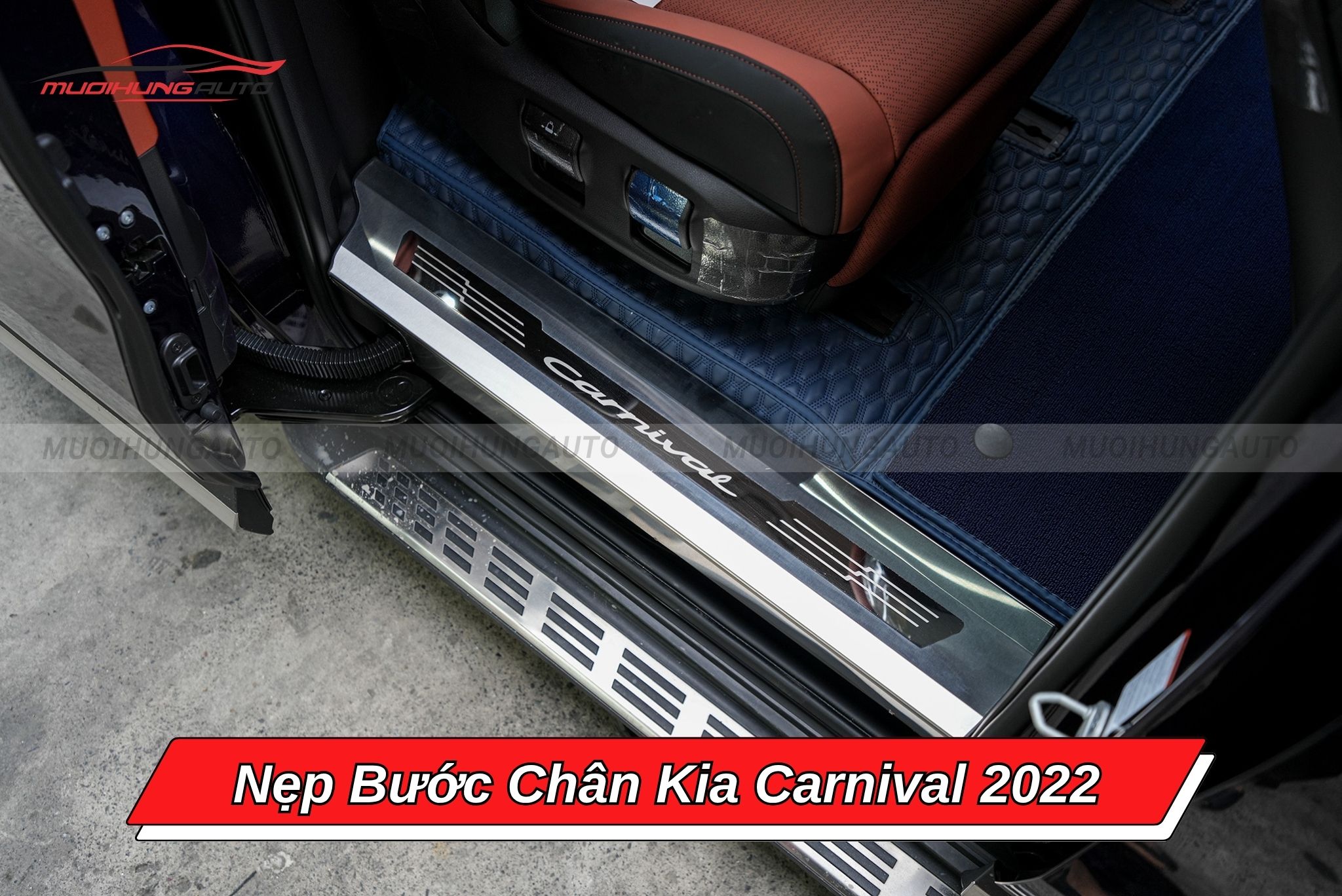 Nẹp bậc lên xuống xe ô tô Kia Carnival 2022