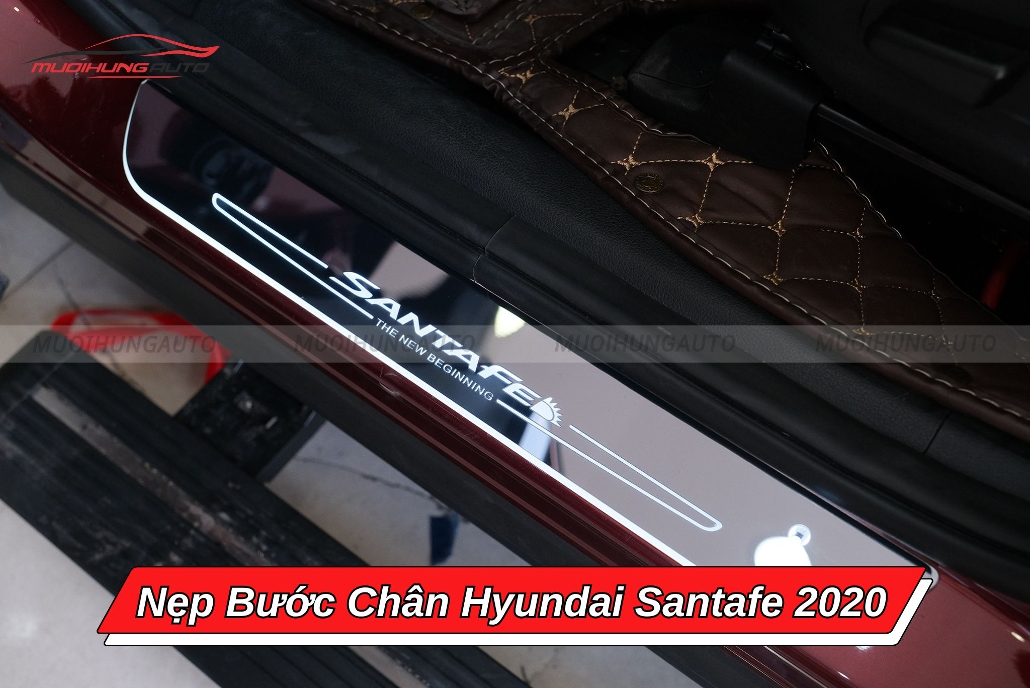 Nẹp bước chân Hyundai Santafe 2020