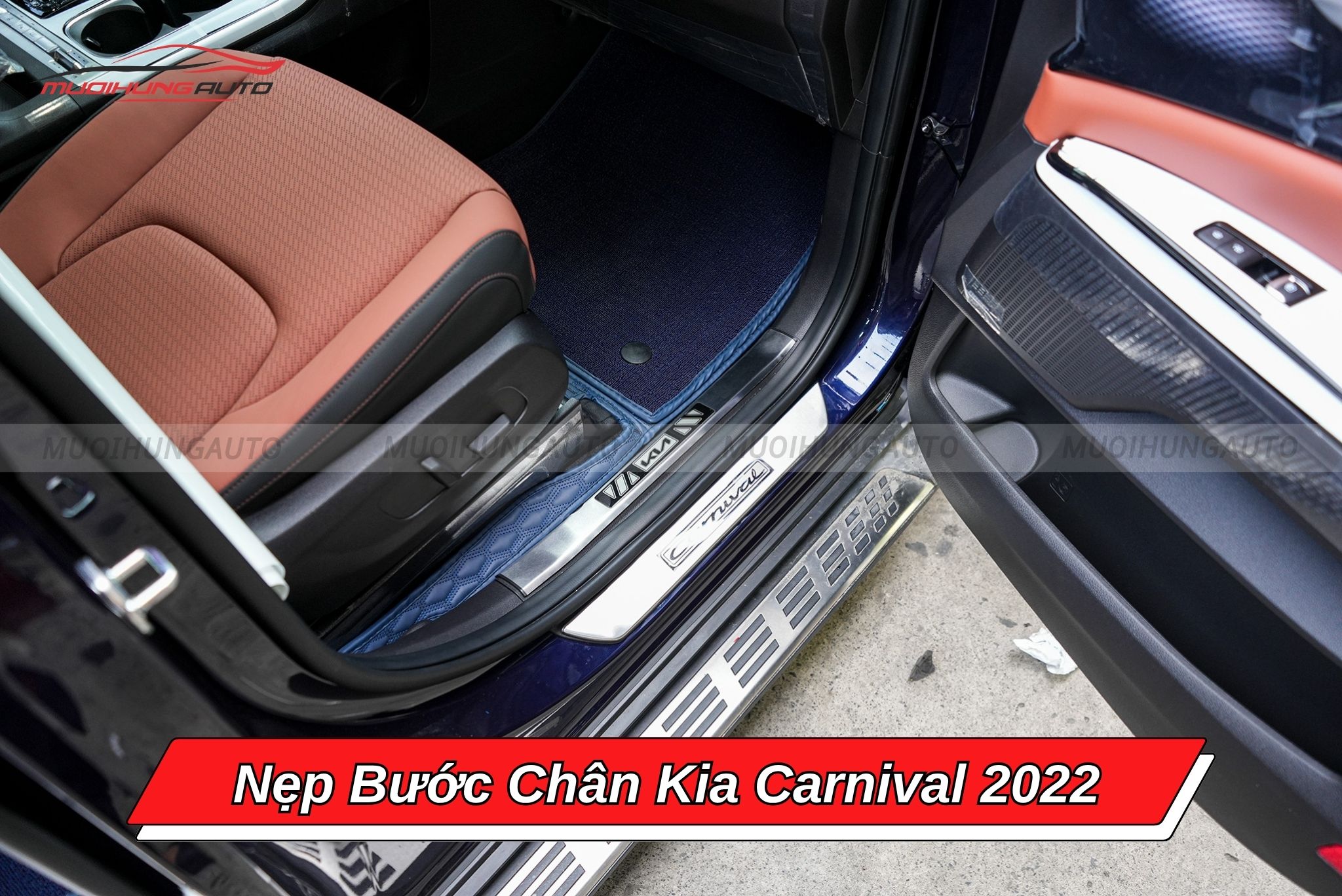 Nẹp bước chân ô tô Kia Carnival 2022