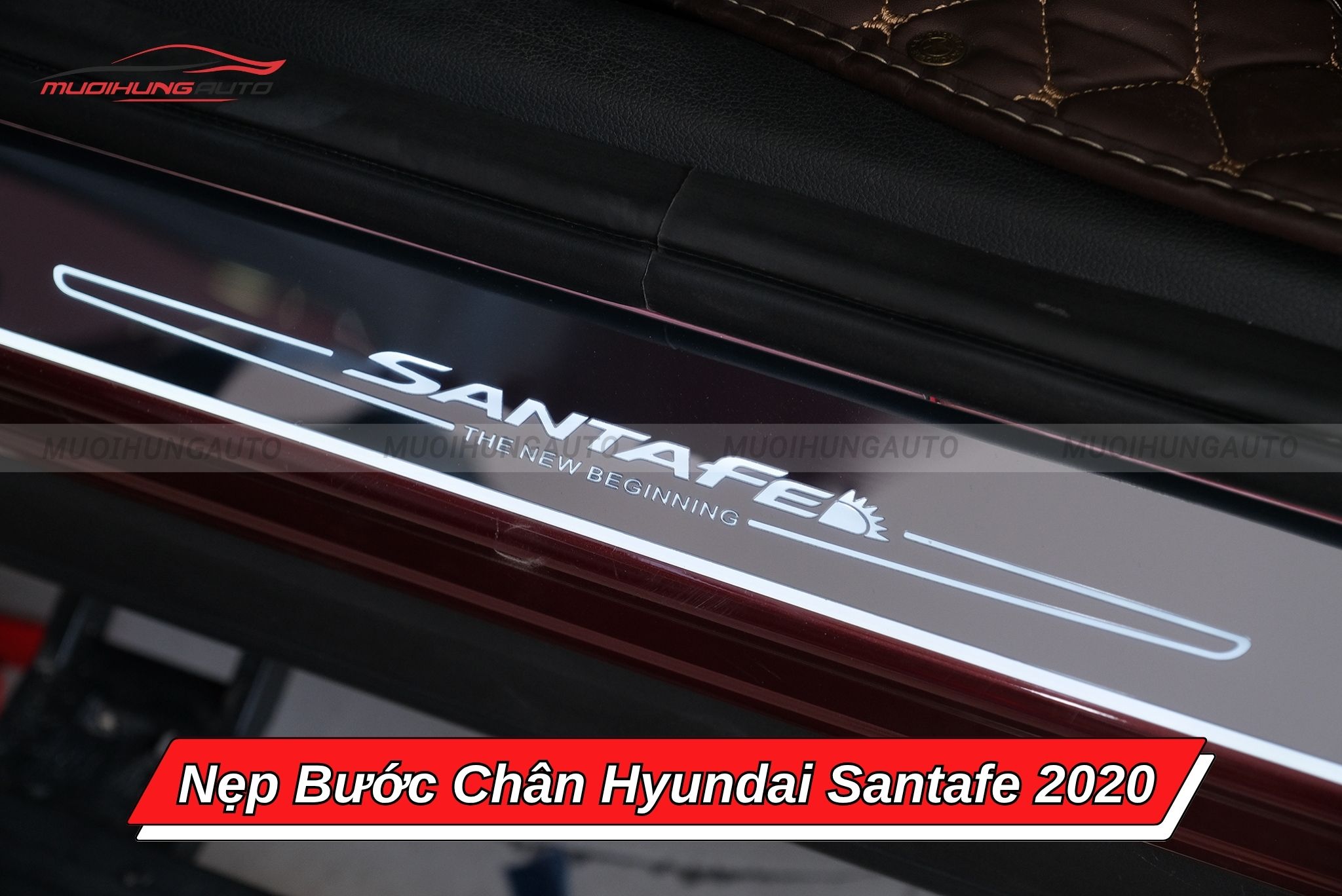 Nẹp bước chân xe Hyundai Santafe 2020