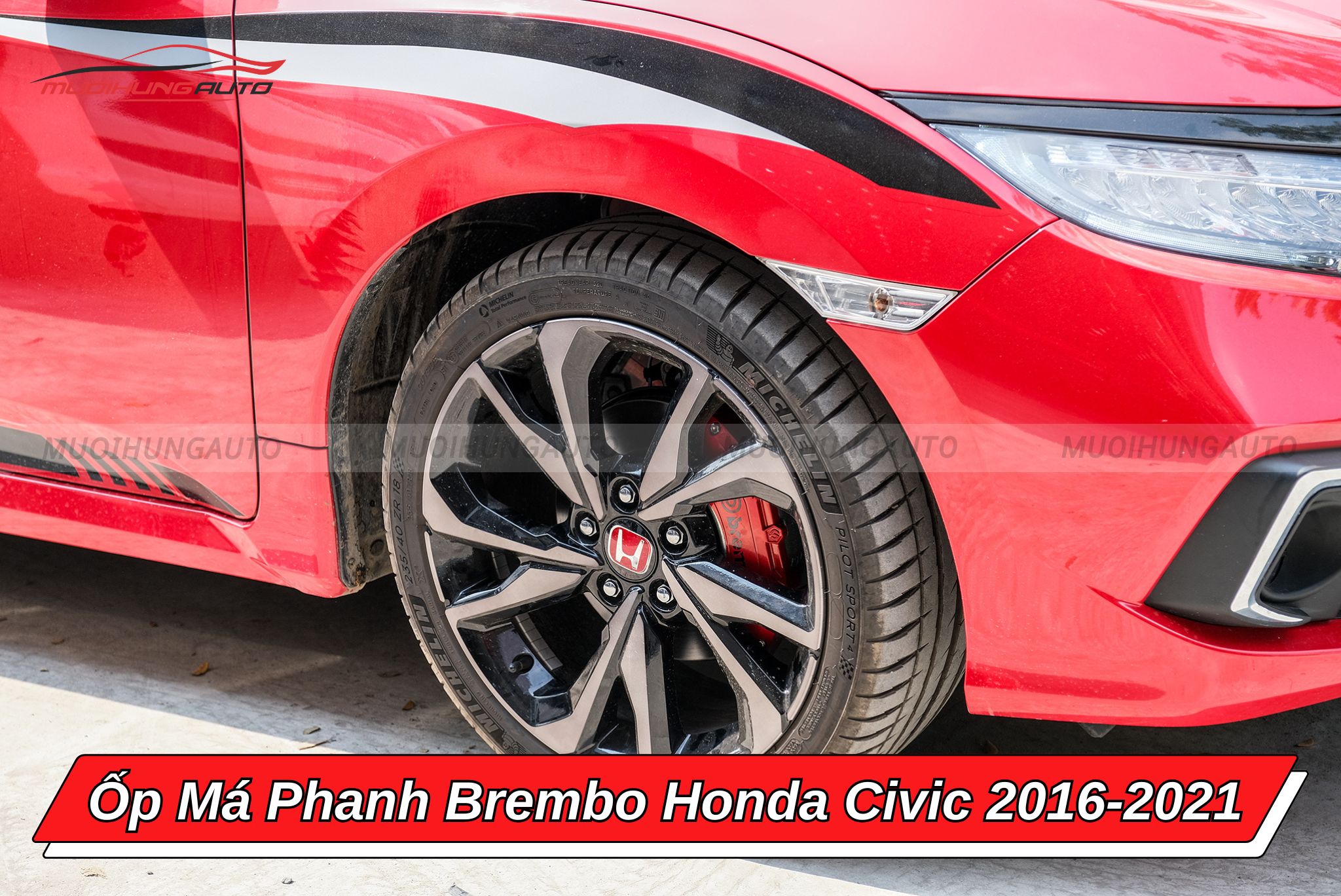 Ốp chân phanh Brembo Honda Civic 2016-2021