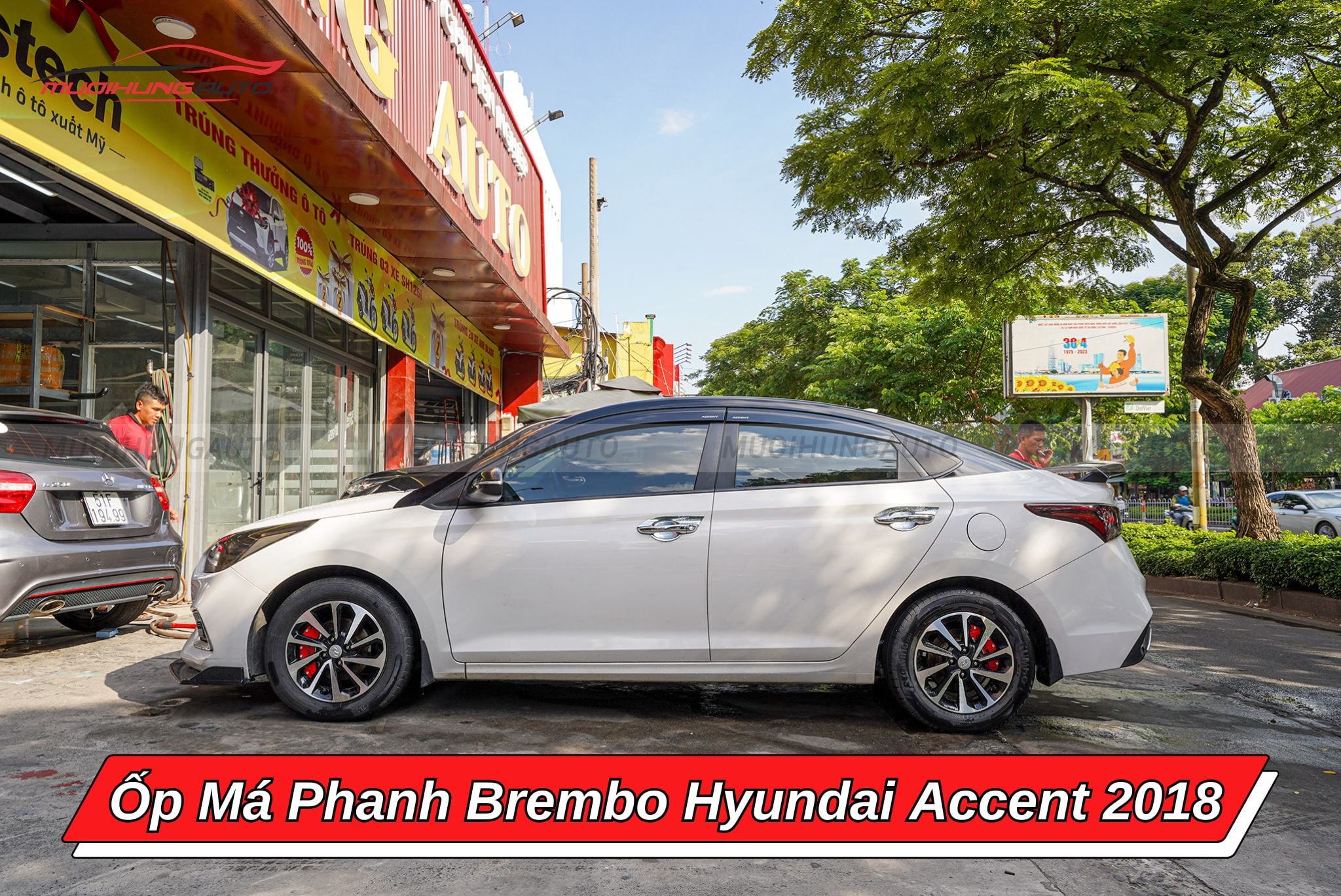 Ốp chân phanh Brembo Hyundai Accent 2018