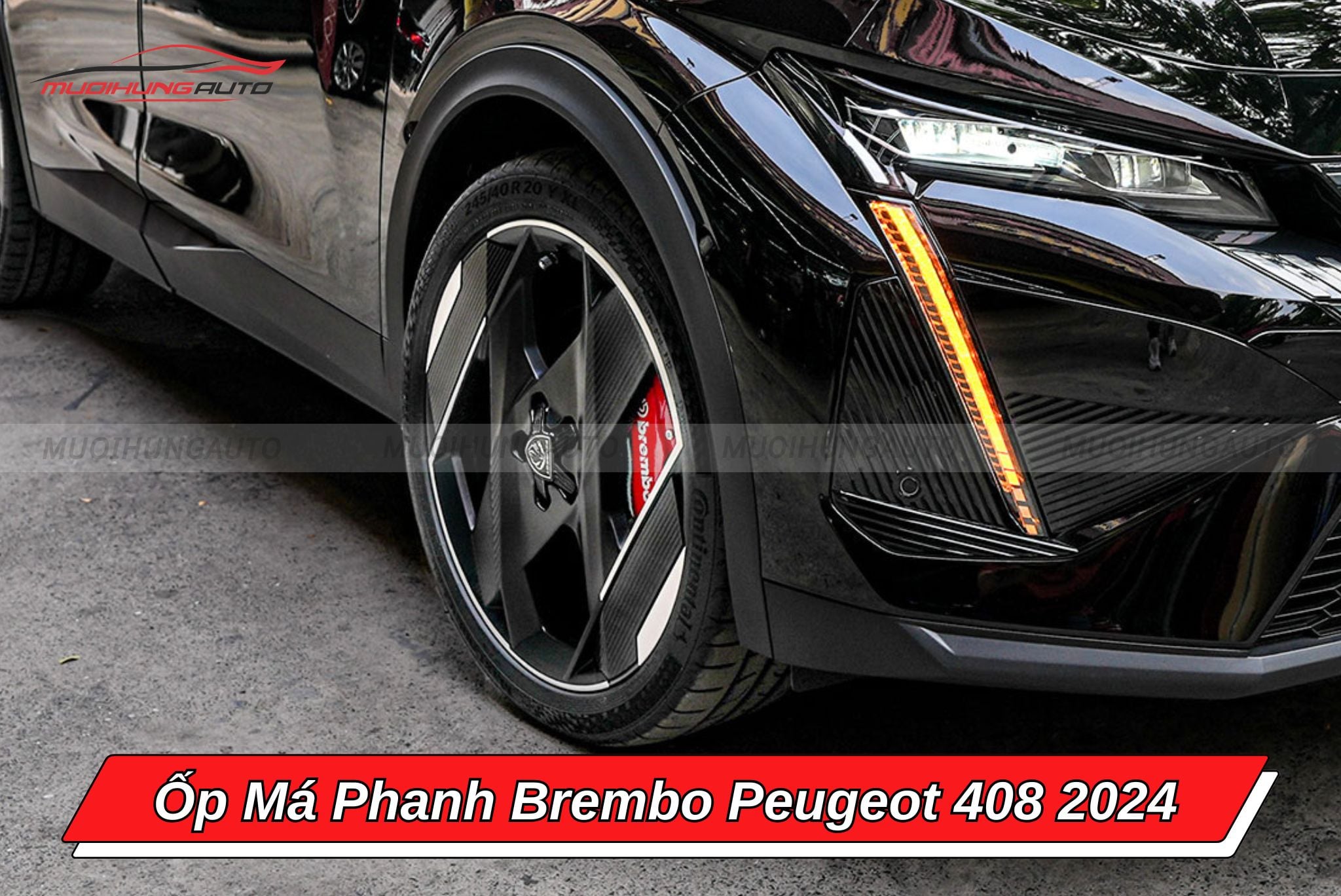 Ốp chân phanh Brembo Peugeot 408 2024