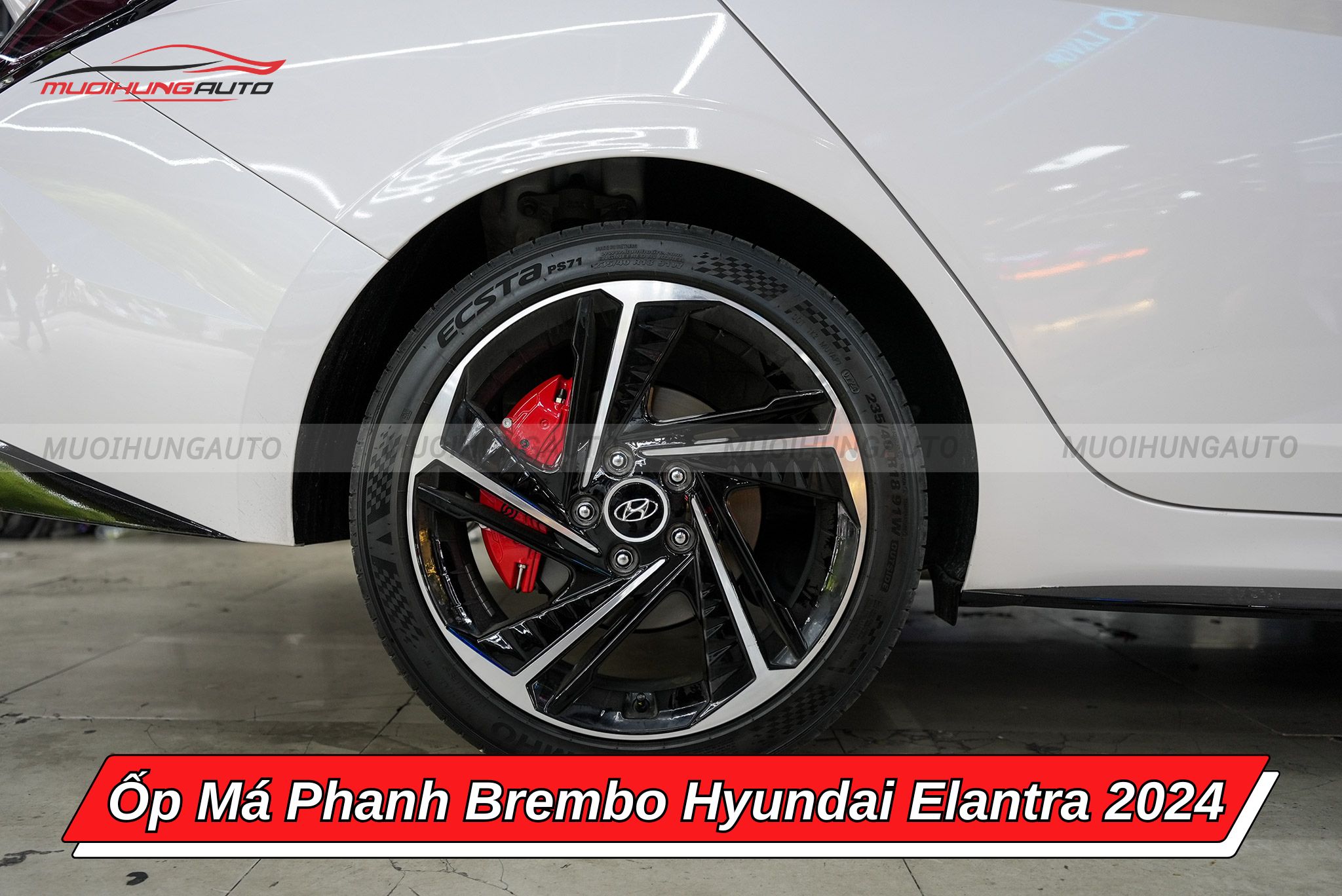 Ốp chân phanh ô tô Brembo Hyundai Elantra 2024