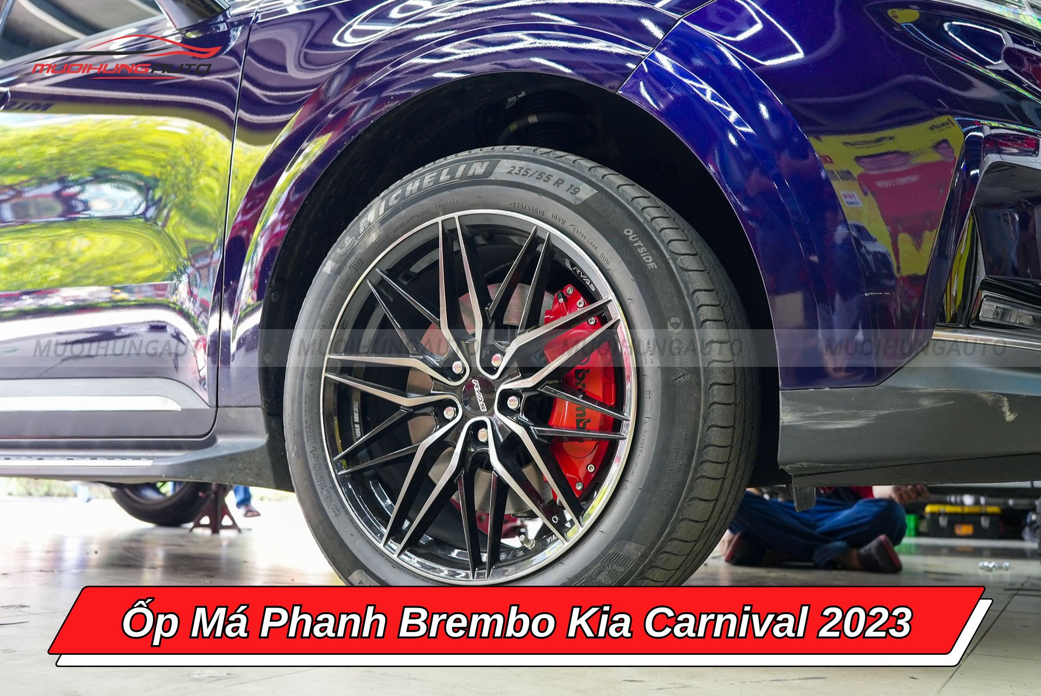 Ốp chân phanh ô tô Brembo Kia Carnival 2023