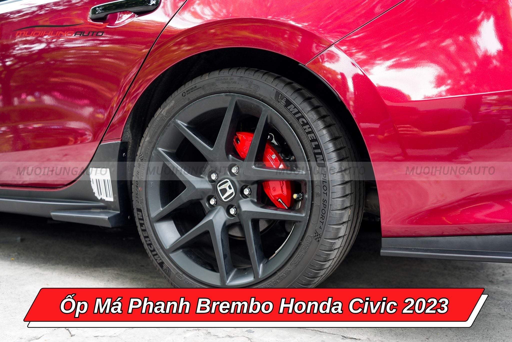 Ốp heo dầu Brembo cho Honda Civic 2023