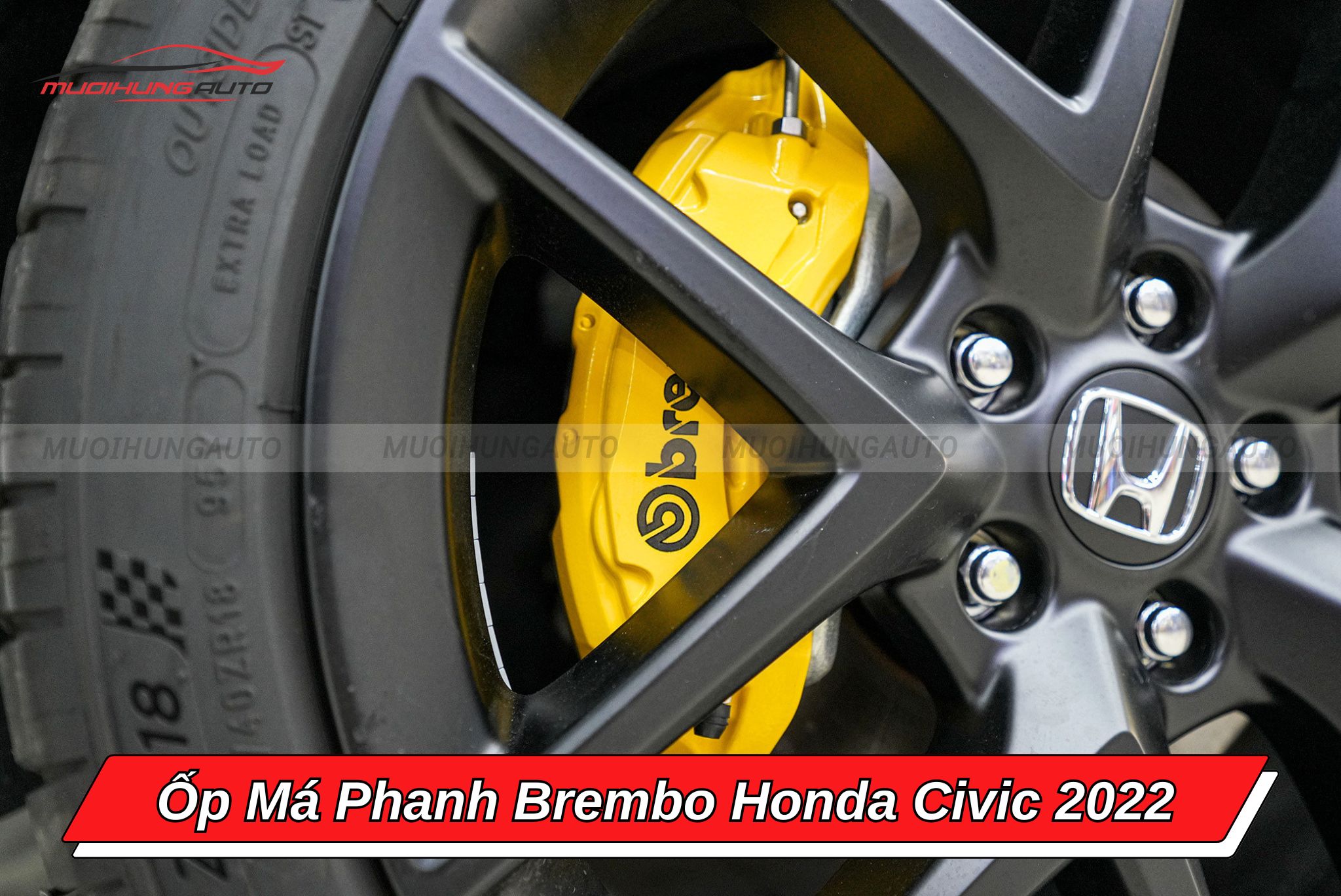 Ốp heo dầu Brembo Honda Civic 2022