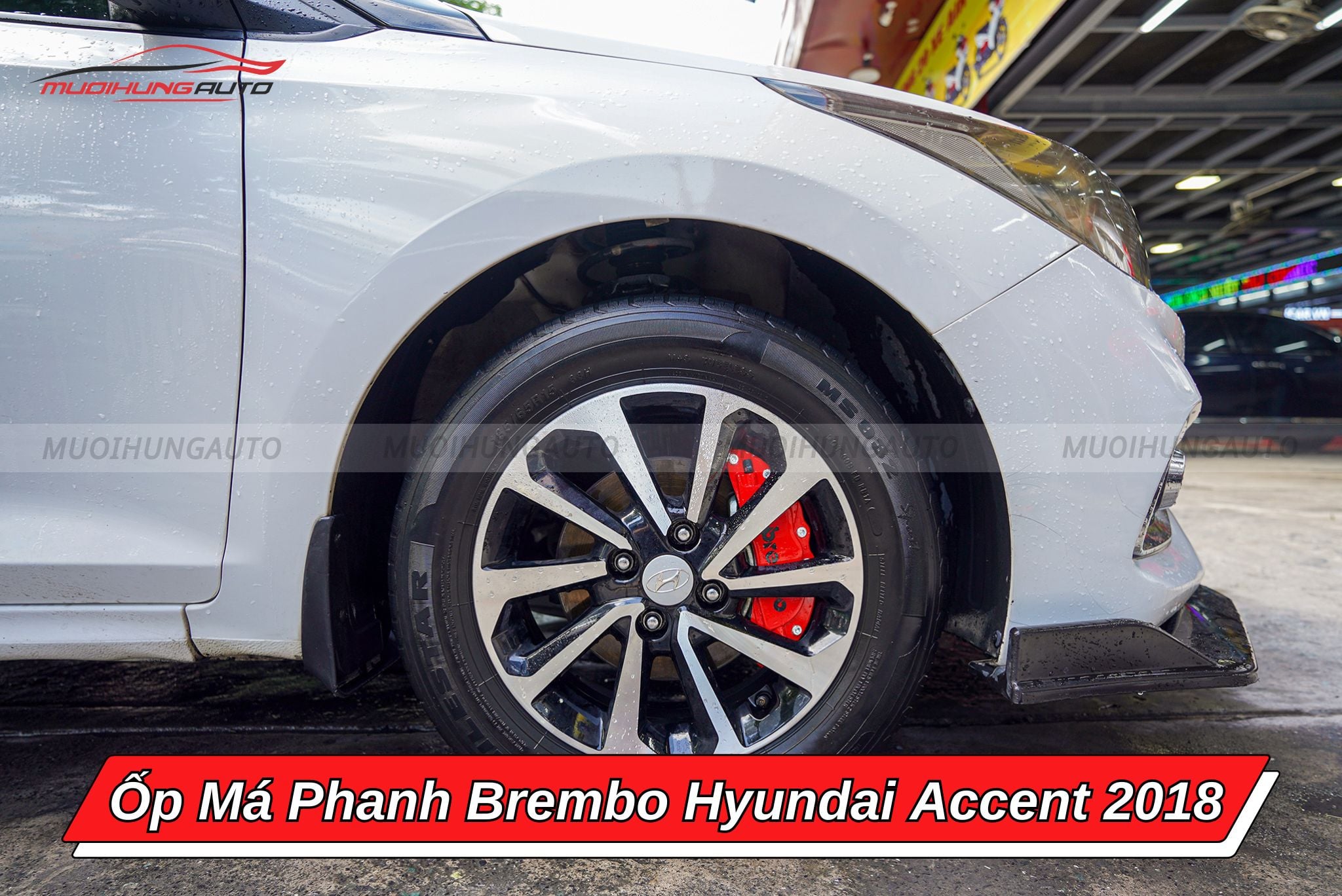 Ốp heo dầu Brembo Hyundai Accent 2018