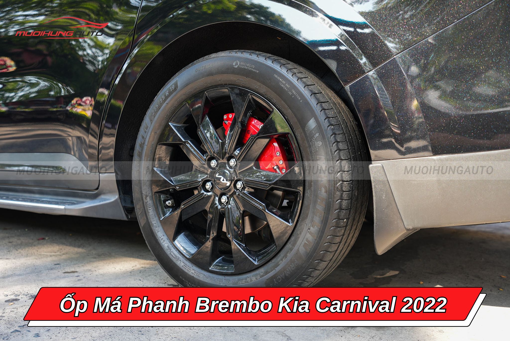 Ốp heo dầu Brembo Kia Carnival 2022