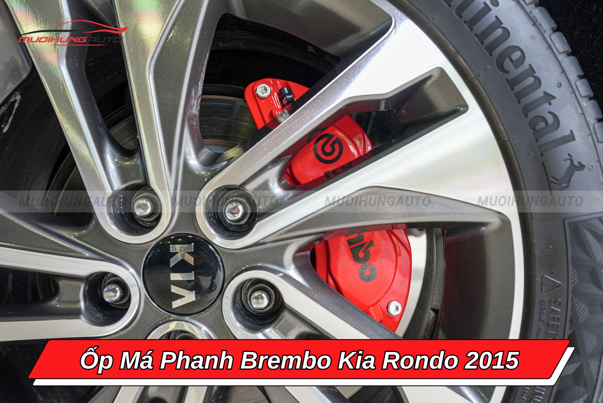 Ốp heo dầu Brembo Kia Rondo 2015