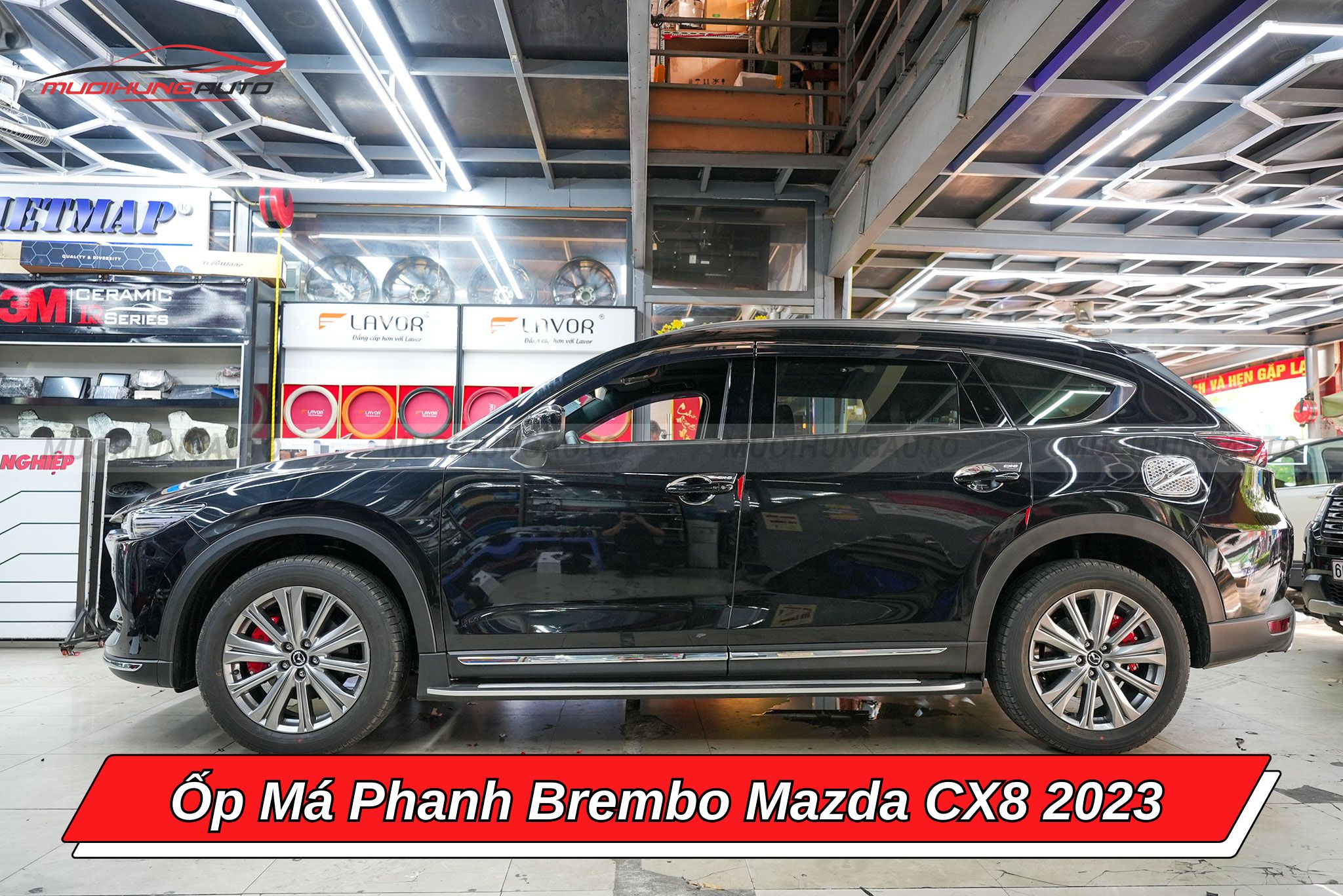 Ốp heo dầu Brembo Mazda CX8 2023