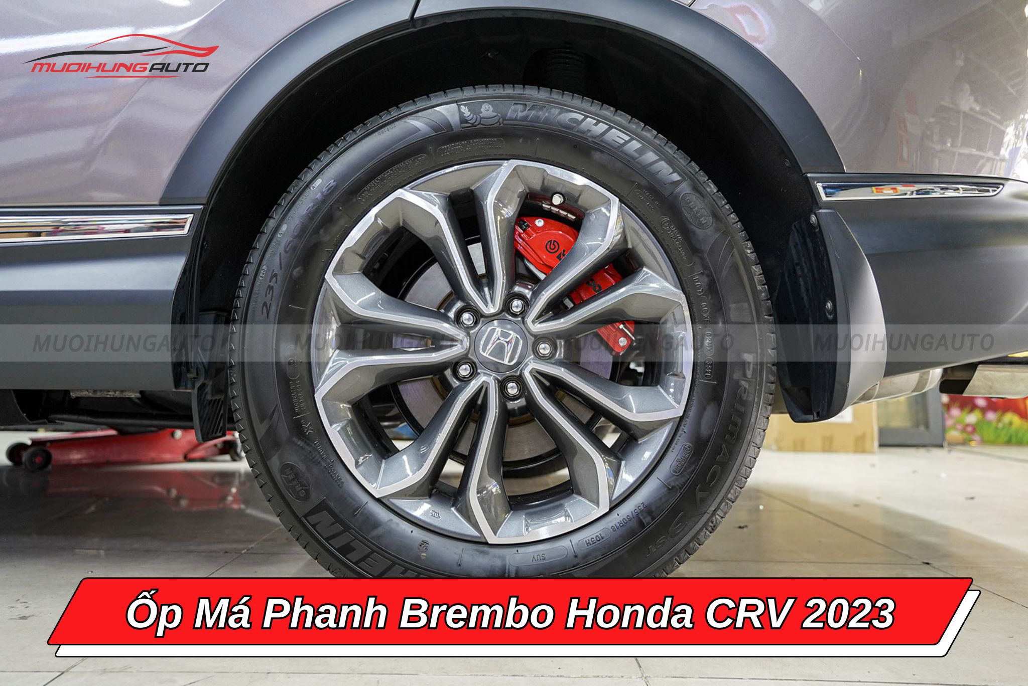 Ốp heo dầu Brembo ô tô Honda CRV 2023