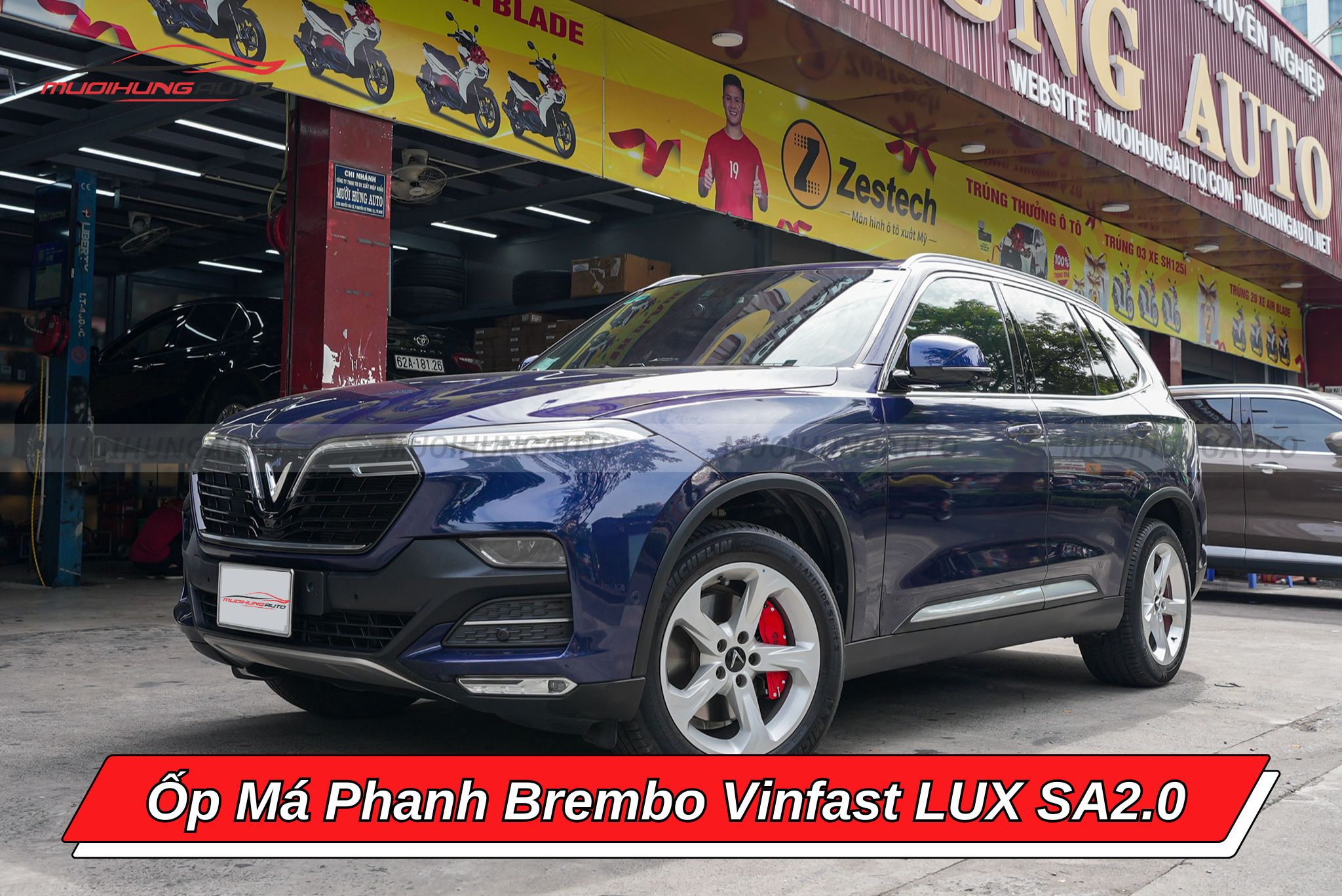 Ốp heo dầu Brembo ô tô Vinfast LUX SA2.0