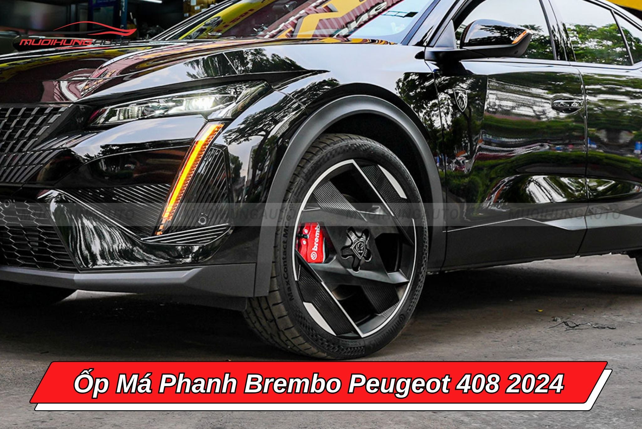 Ốp má phanh Brembo cho ô tô Peugeot 408 2024
