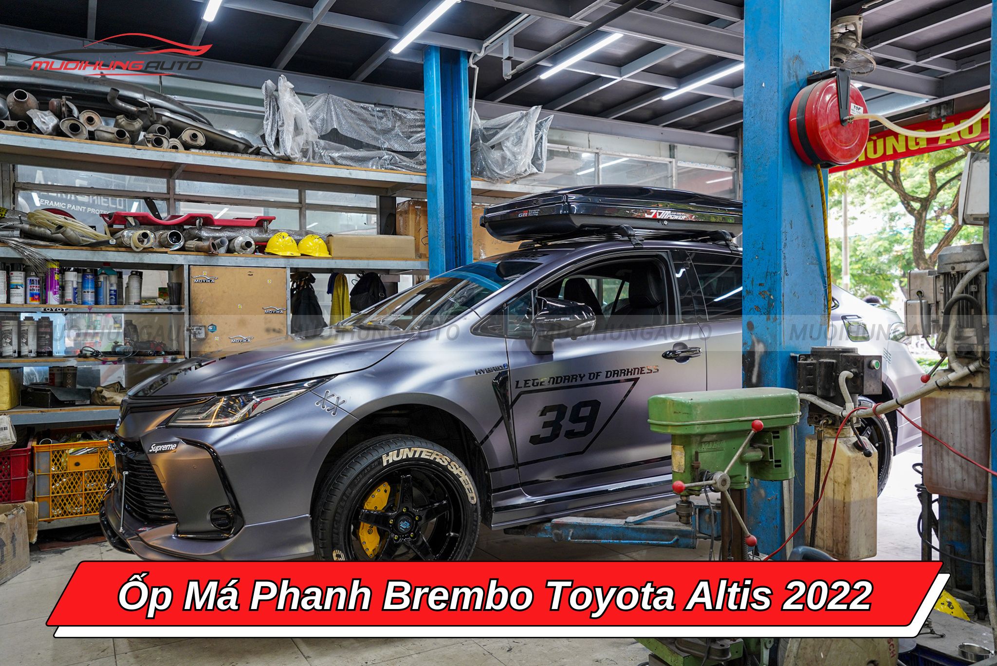 Ốp má phanh Brembo cho xe Toyota Altis 2022
