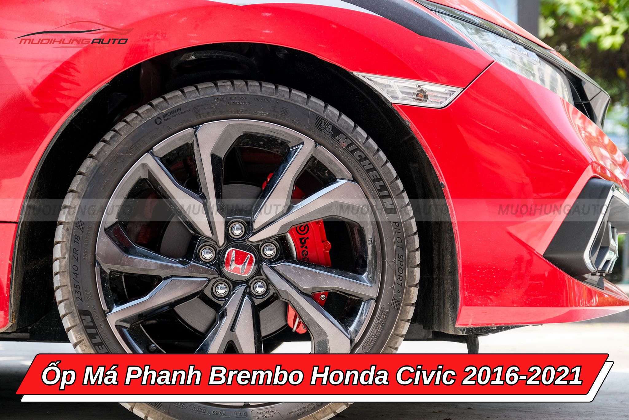 Ốp má phanh Brembo Honda Civic 2016-2021
