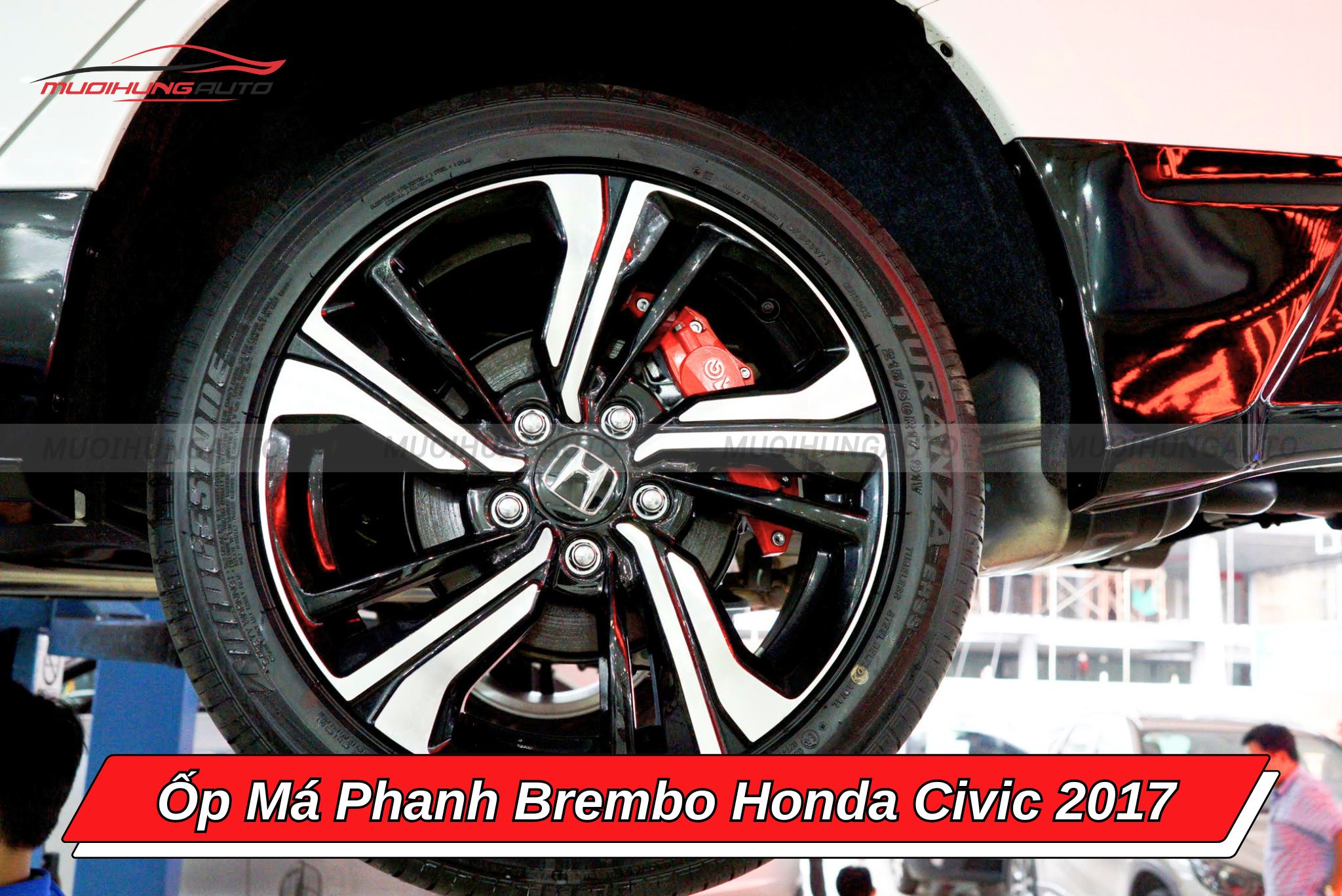 Ốp má phanh Brembo Honda Civic 2017