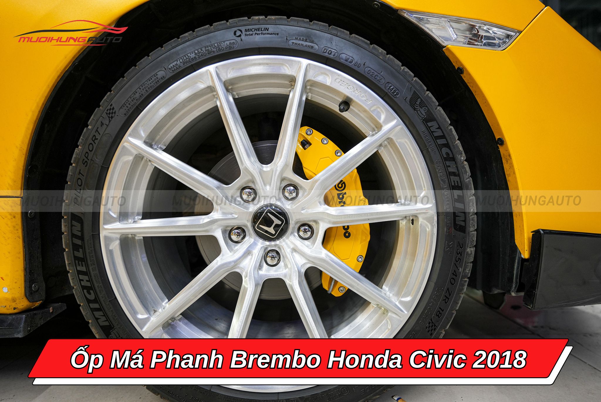 Ốp má phanh Brembo Honda Civic 2018
