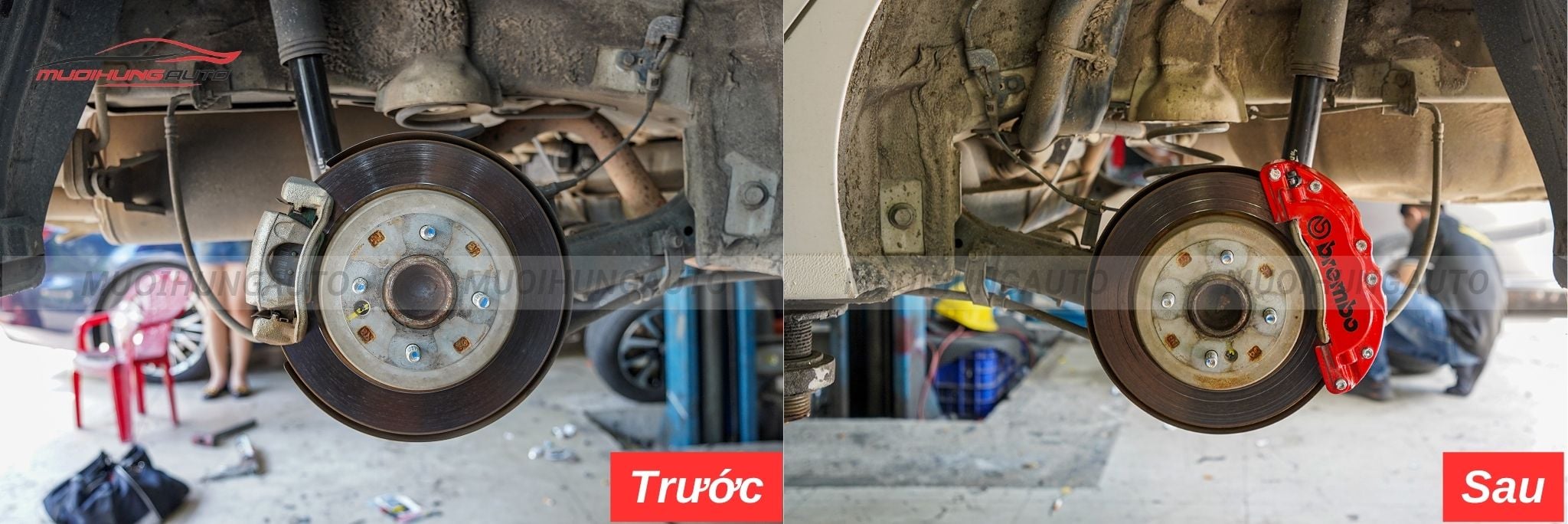 Ốp má phanh Brembo Hyundai Accent 2018