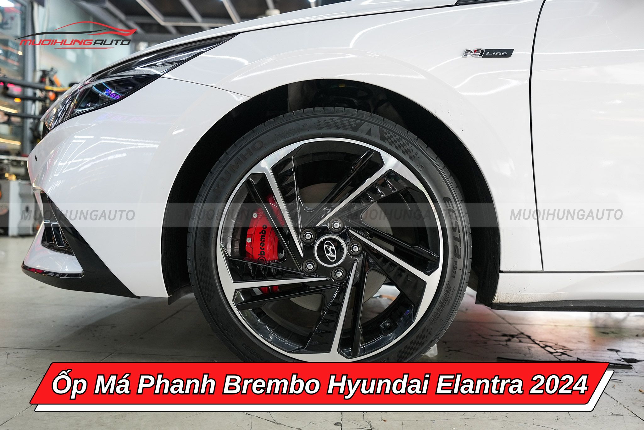 Ốp má phanh Brembo Hyundai Elantra 2024